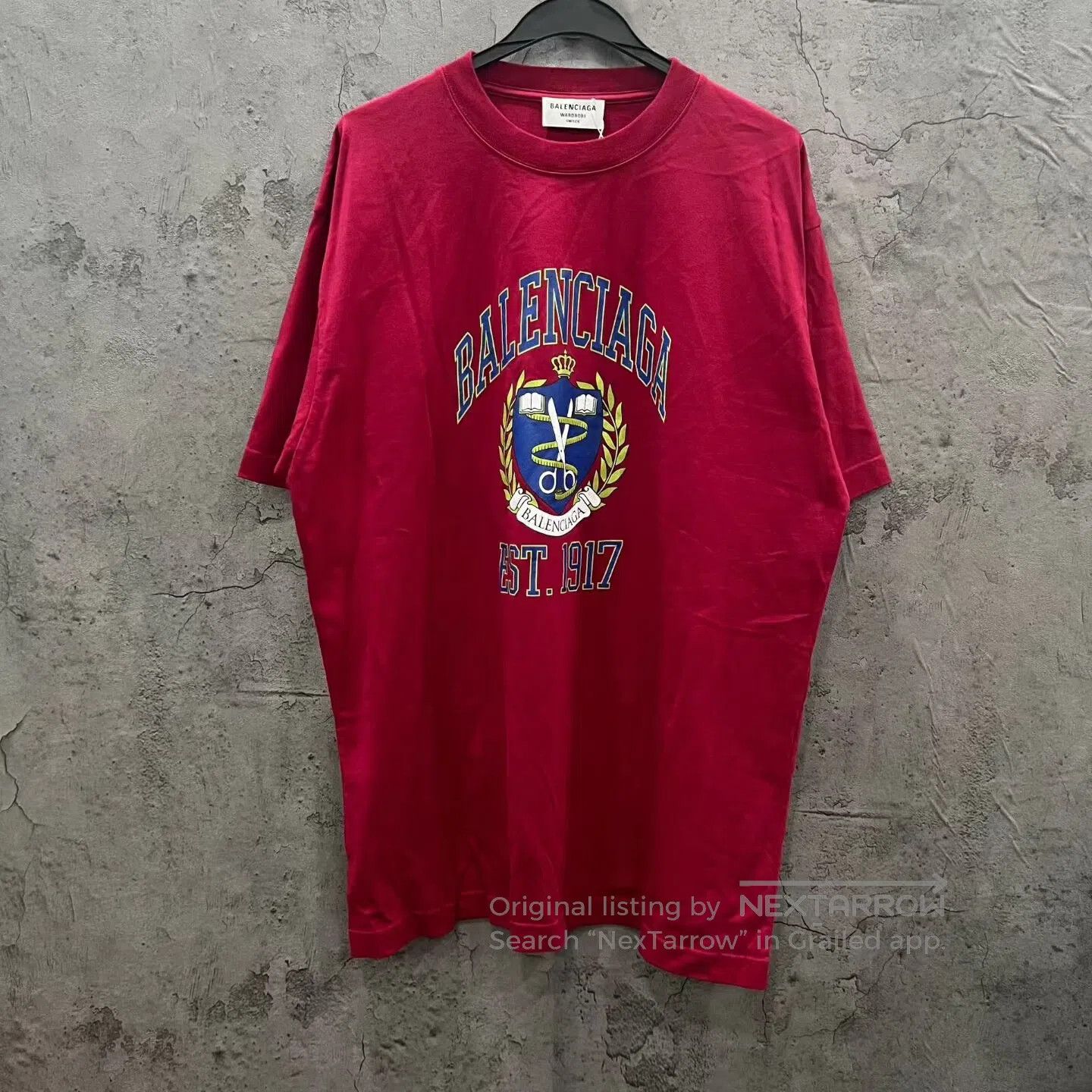 Balenciaga Balenciaga Red scissors short-sleeve| Size US XS / EU 42 / 0 - 1 Thumbnail