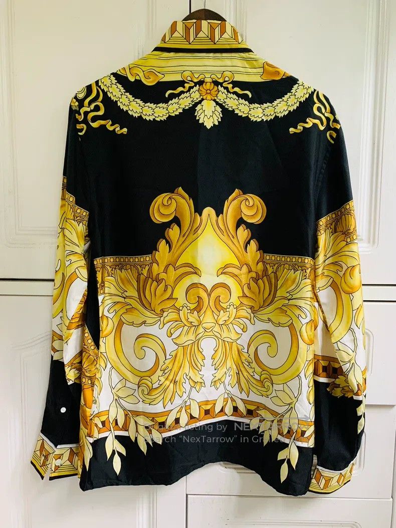 Versace Versace Main line shirt shirt black gold baroque Size US M / EU 48-50 / 2 - 2 Thumbnail