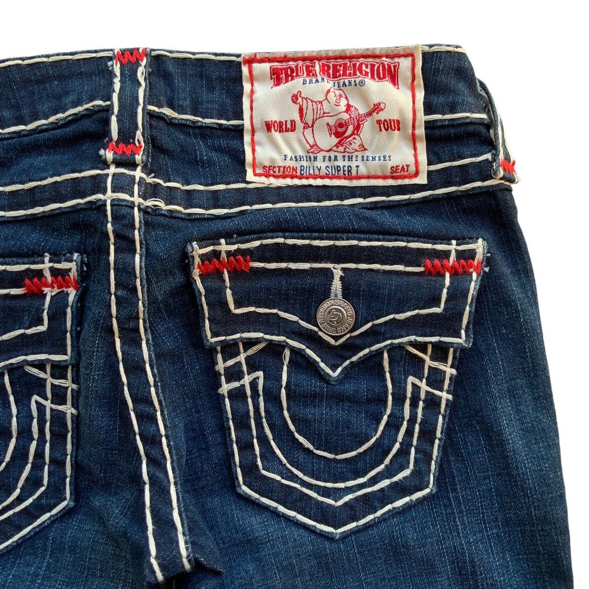 True Religion RARE Y2K TRUE RELIGION BILLY SUPER T STRETCH JEANS Size 25" / US 0 / IT 36 - 4 Thumbnail
