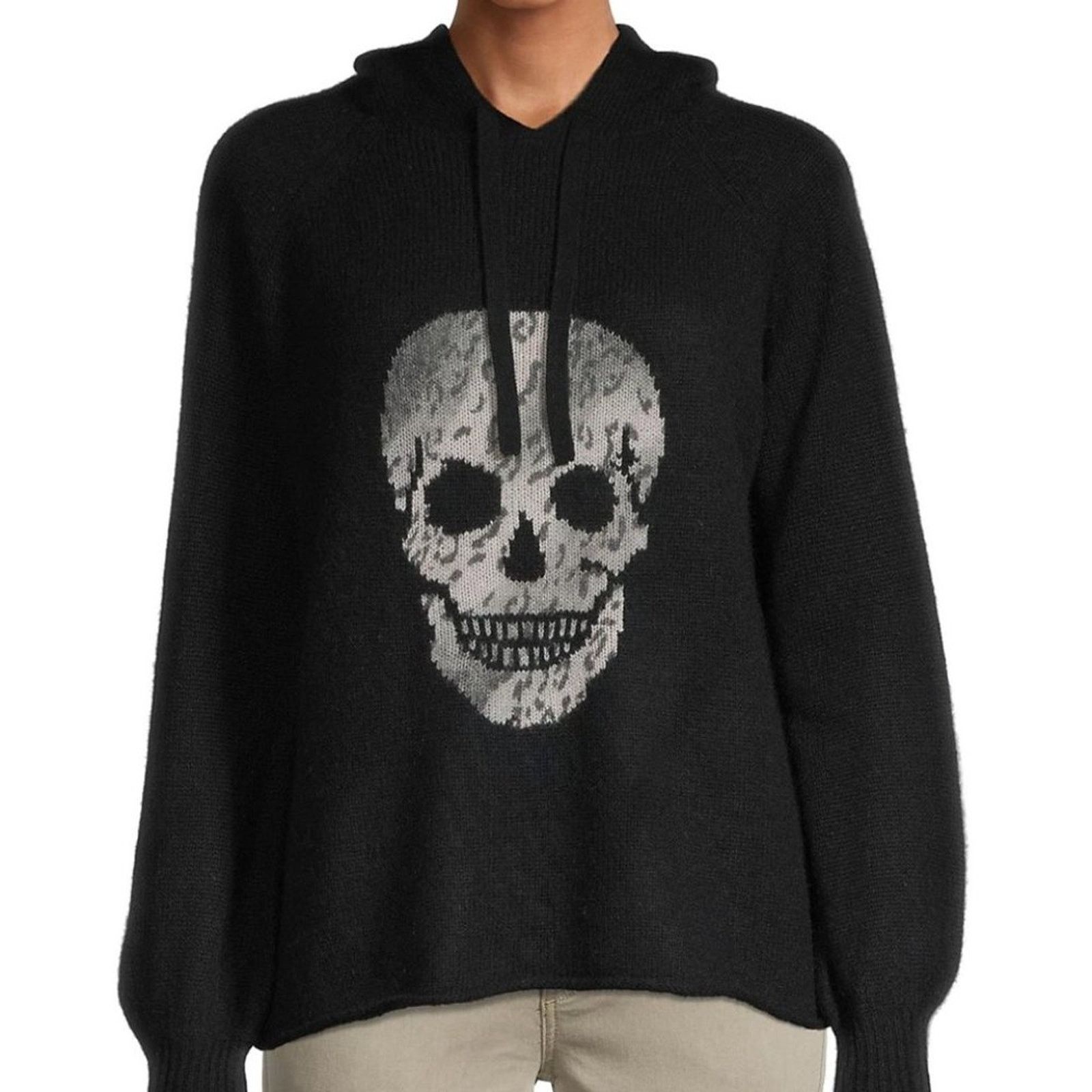 360Cashmere Celina Skull Cashmere Hooded Sweater from 360 CASHMERE Size S / US 4 / IT 40 - 1 Thumbnail