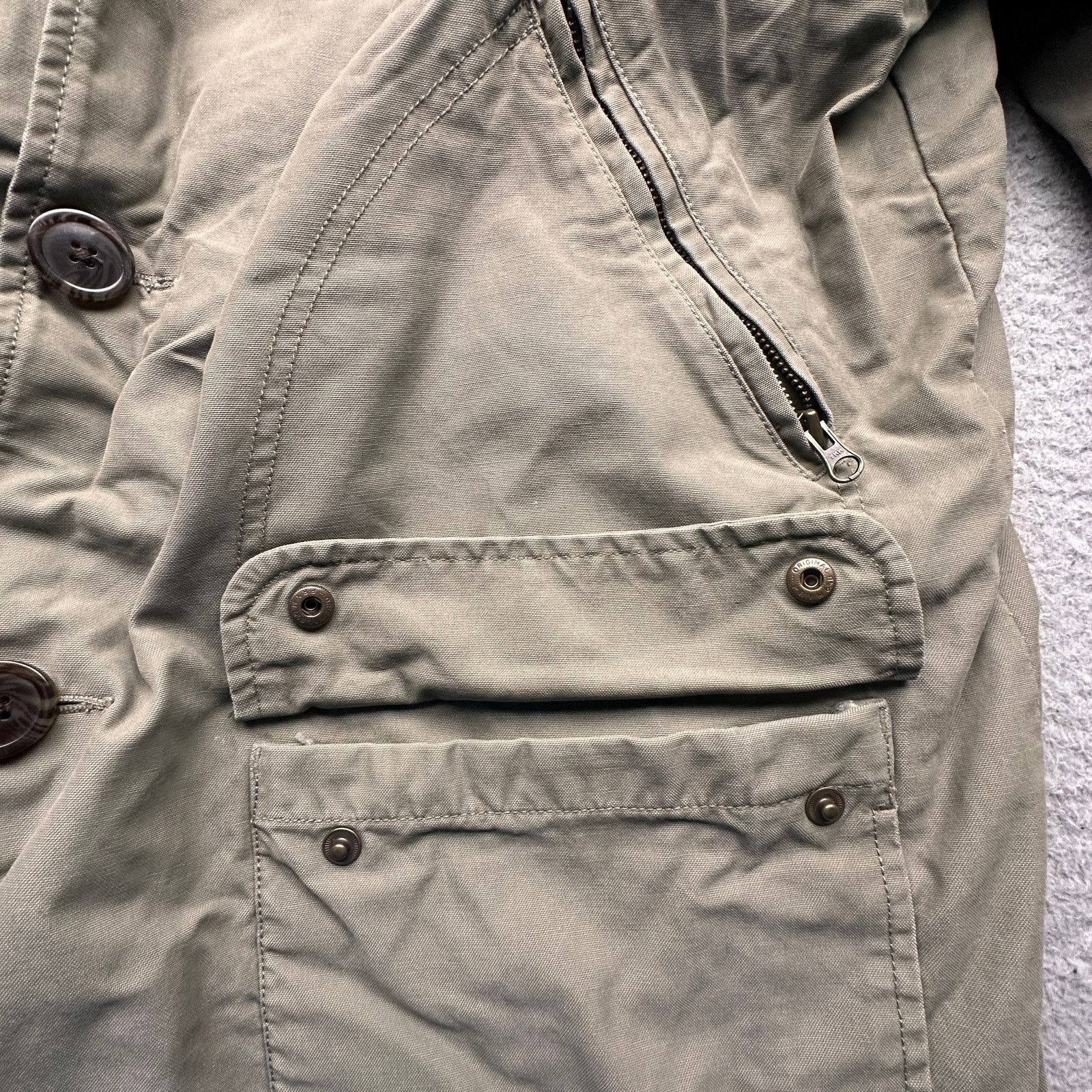Eddie Bauer Eddie Bauer Button Canvas Field Barn Jacket Mens XLT Green Size US XL / EU 56 / 4 - 8 Thumbnail