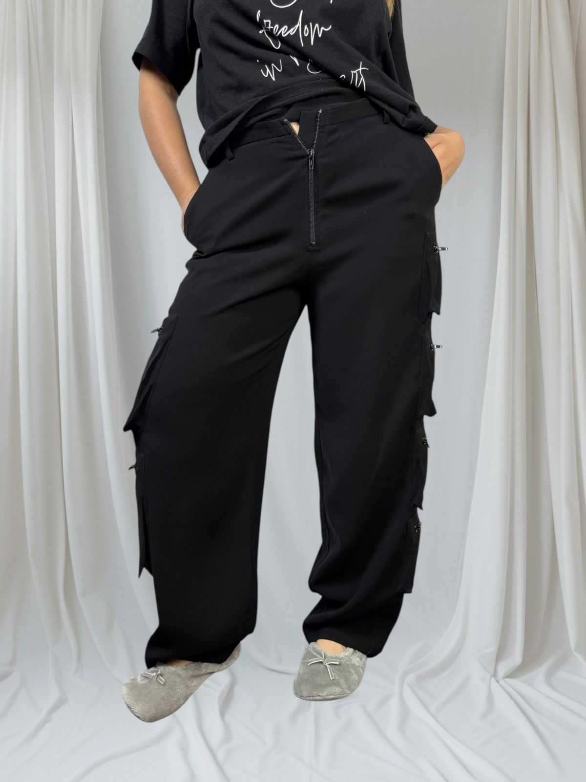 Ivan Grundahl Ivan Grundahl Multi Pocket Wide Trousers Pants Tp Balenciaga Size 26" / US 2 / IT 38 - 4 Thumbnail