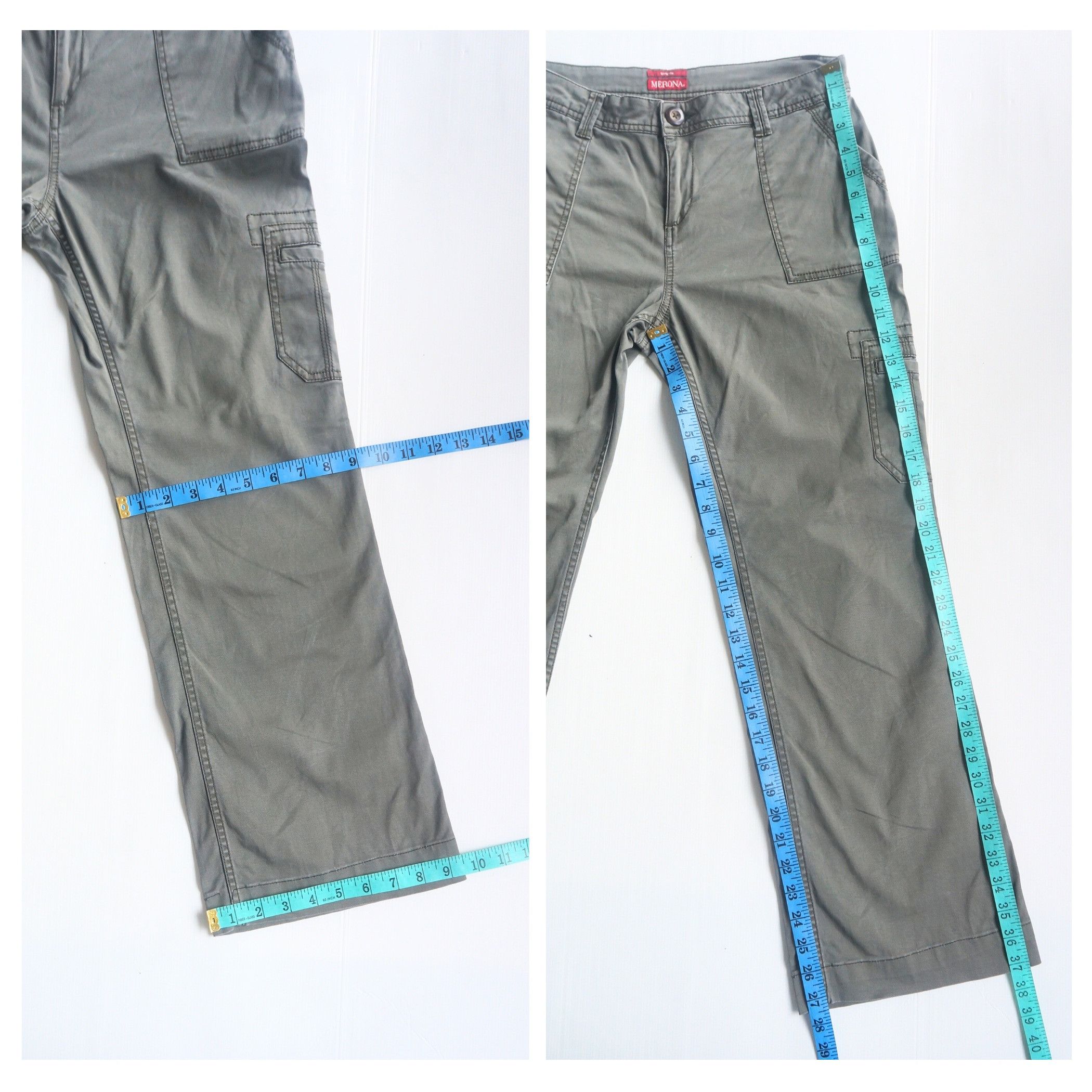 Merona MERONA Flared Stretch Cargo Pants Size 28" / US 6 / IT 42 - 9 Thumbnail