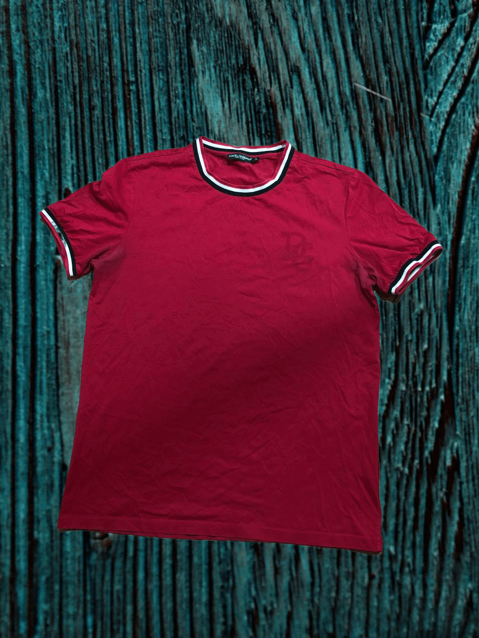 Dolce & Gabbana DOLCE & GABBANA T-shirt Red Logo Crown Cotton Crew Neck Size US L / EU 52-54 / 3 - 1 Thumbnail