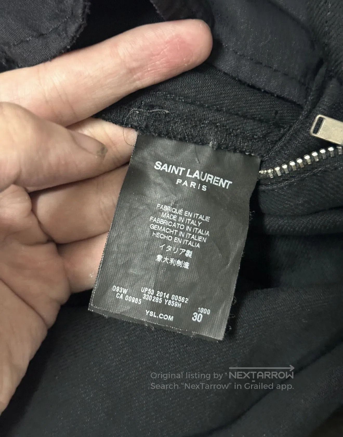 Saint Laurent Paris Saint Laurent biker pants 14fw . Size US 30 / EU 46 - 3 Thumbnail