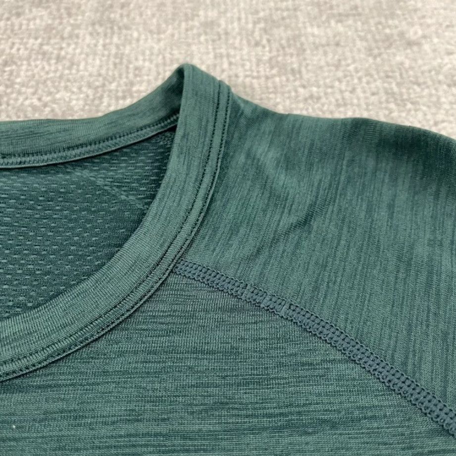 Lululemon LULULEMON Shirt Mens Small Metal Vent Tech Heather Green Henley Short Sleeve Gym Size US S / EU 44-46 / 1 - 7 Thumbnail