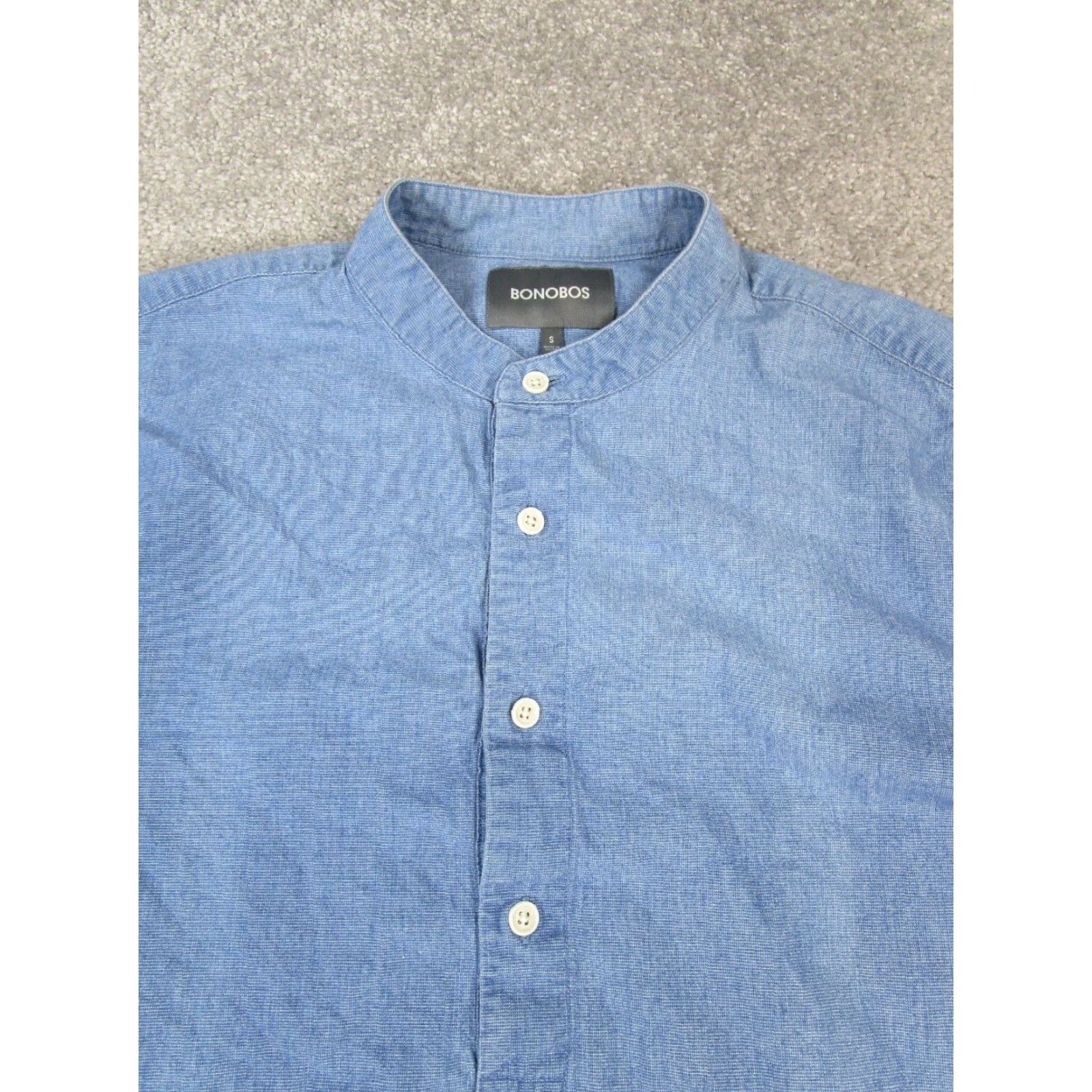 Bonobos Bonobos Shirt Mens Small Blue Cotton Henley Button-Up Long Sleeve Regular fit Men’s S Blue Henley Cotton Bonobos Henley Shirt Mens S Blue Size US S / EU 44-46 / 1 - 2 Thumbnail