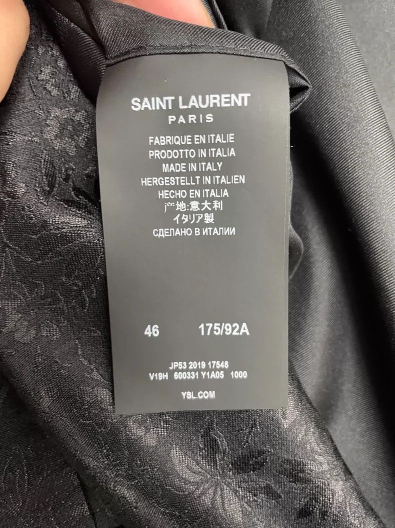 Saint Laurent Paris Saint Laurent Paris Jacquard black suit-2506 Size US S / EU 44-46 / 1 - 3 Thumbnail