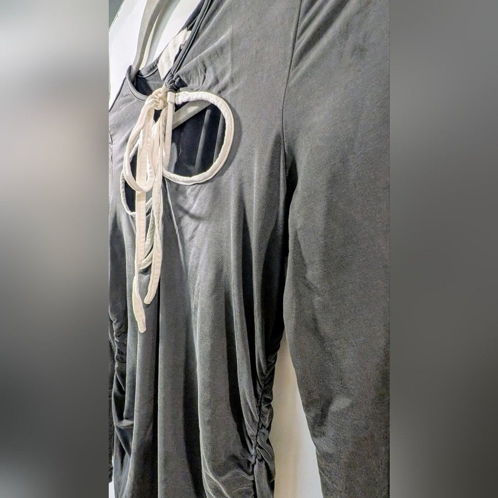 Jonathan Simkhai Jonathan Simkhai Black Adjustable Cut Out Long Sleeve Top Size M / US 6-8 / IT 42-44 - 5 Thumbnail