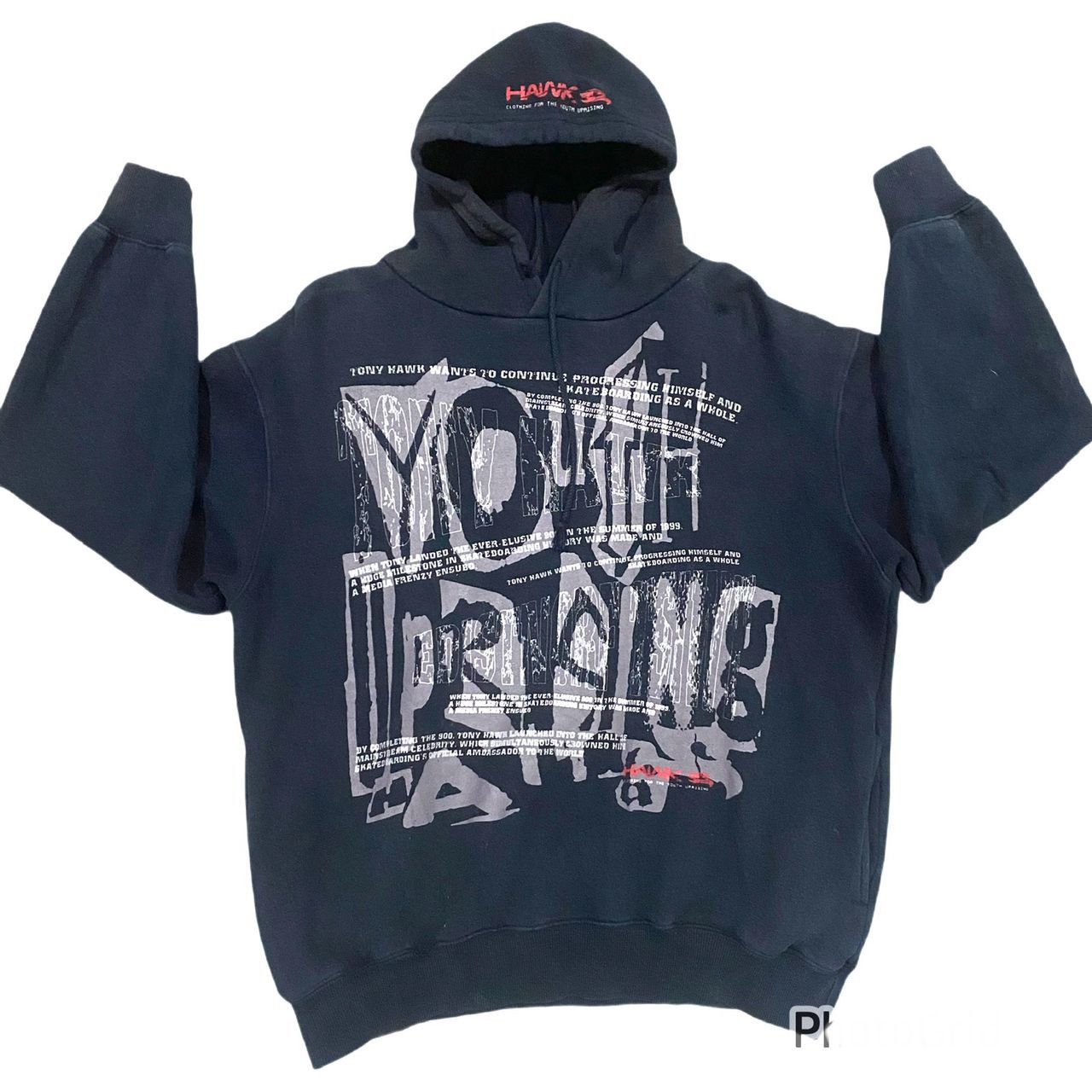 Tony Hawk × Vintage Vintage Tony Hawk Skate Boarding Hoodies Sweatshirt Size US M / EU 48-50 / 2 - 1 Thumbnail