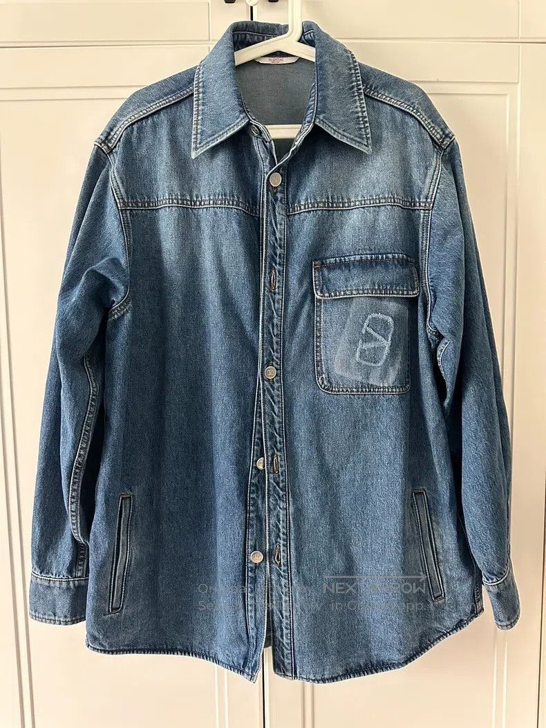 Valentino Valentino Washed denim jacket Size US M / EU 48-50 / 2 - 1 Thumbnail