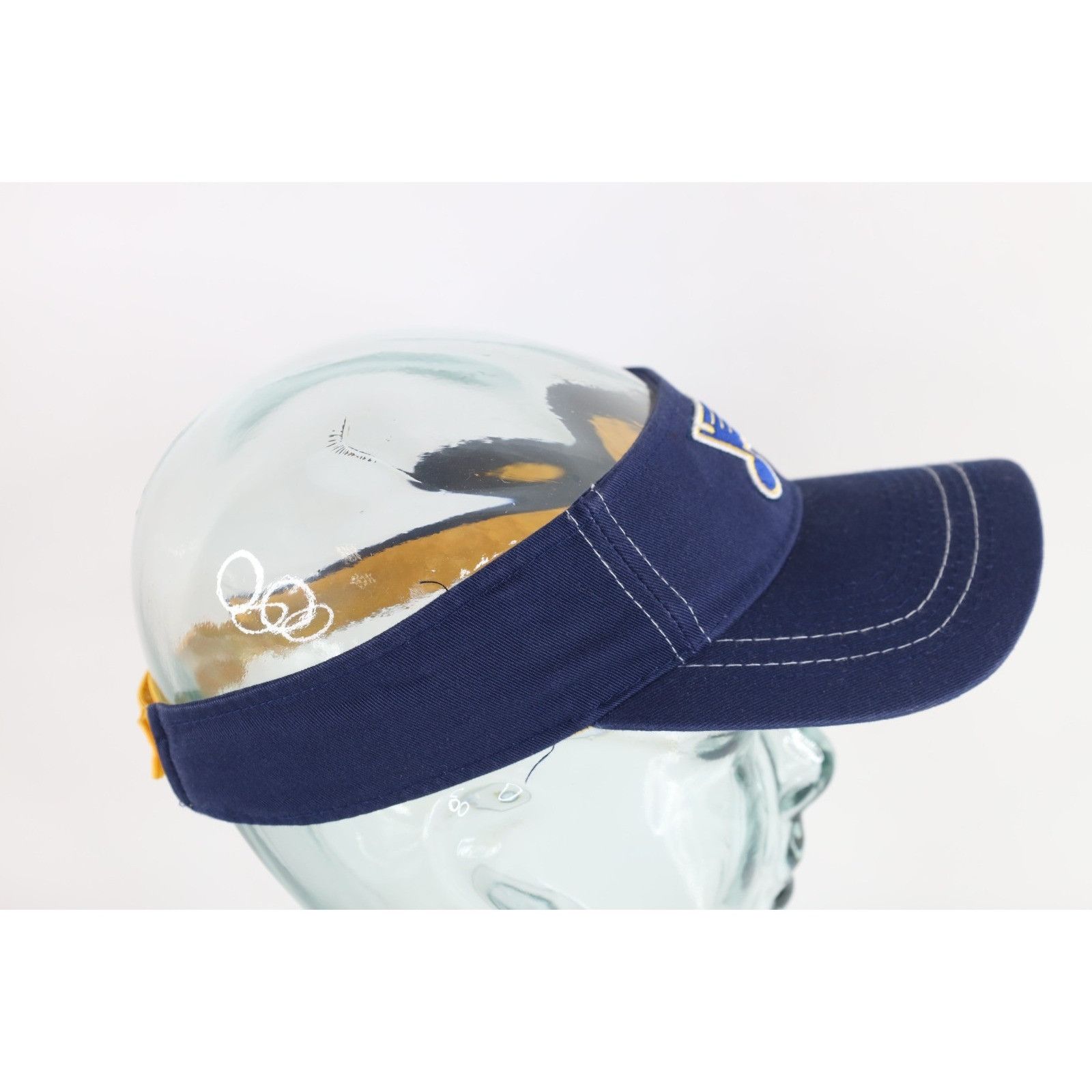 Vintage Vintage CCM Hockey Spell Out St Louis Blues Visor Hat Cap Size ONE SIZE - 4 Thumbnail