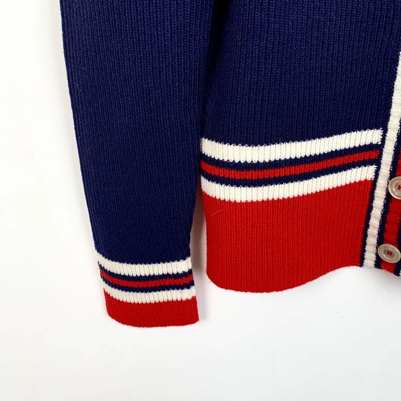 Gucci Gucci Color-blocked lace wool knitted cardigan sweater 2502 Size US M / EU 48-50 / 2 - 4 Thumbnail