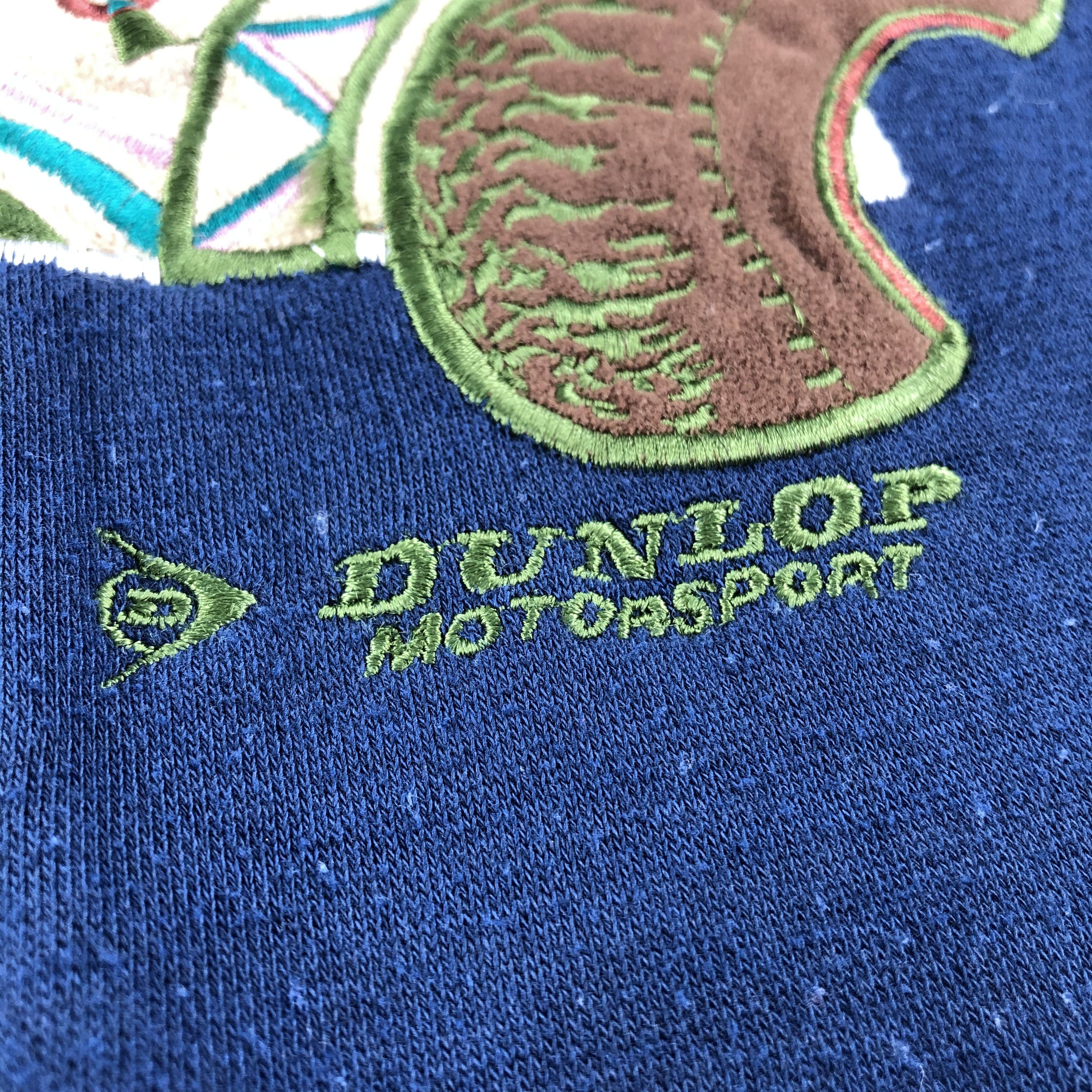 Dunlop Vintage Dunlop Motorspots Pullover Embroidered Sweatshirt Size US M / EU 48-50 / 2 - 4 Thumbnail