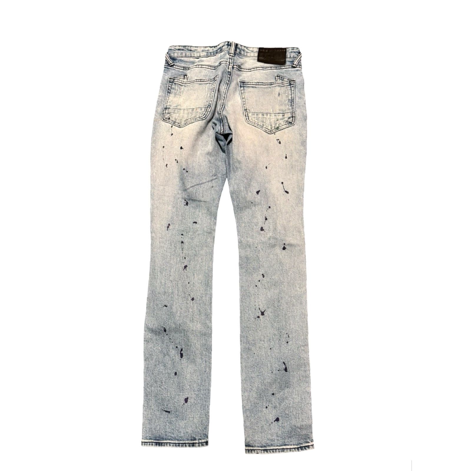 Prps PRPS Le Sabre Slim Tapered Jeans Size 30 Light Wash Distressed Paint Splatter Jeans Size US 30 / EU 46 - 4 Thumbnail