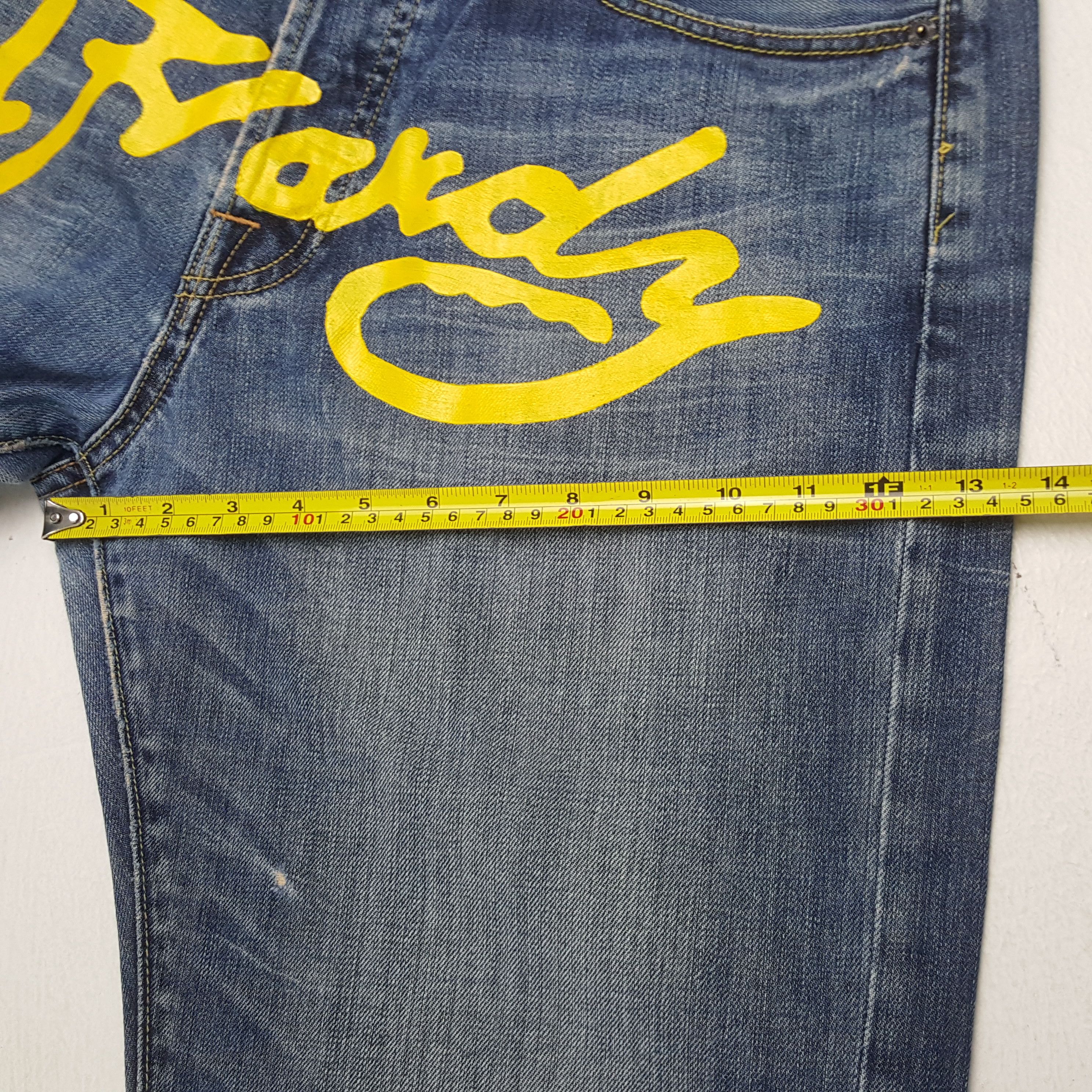 Christian Audigier × Ed Hardy × Vintage ED HARDY by CHRISTIAN AUDIGIER Fashion Style Custom Jeans Size US 33 - 9 Thumbnail