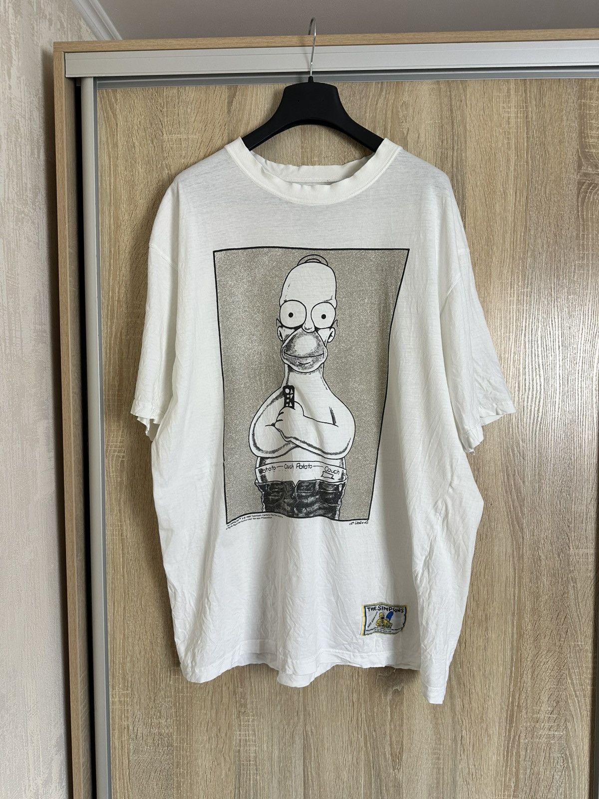 The Simpsons 🔥 1998 The Simpsons Couch Potato Homer Cartoon T Shirt USA Size US XXL / EU 58 / 5 - 1 Thumbnail