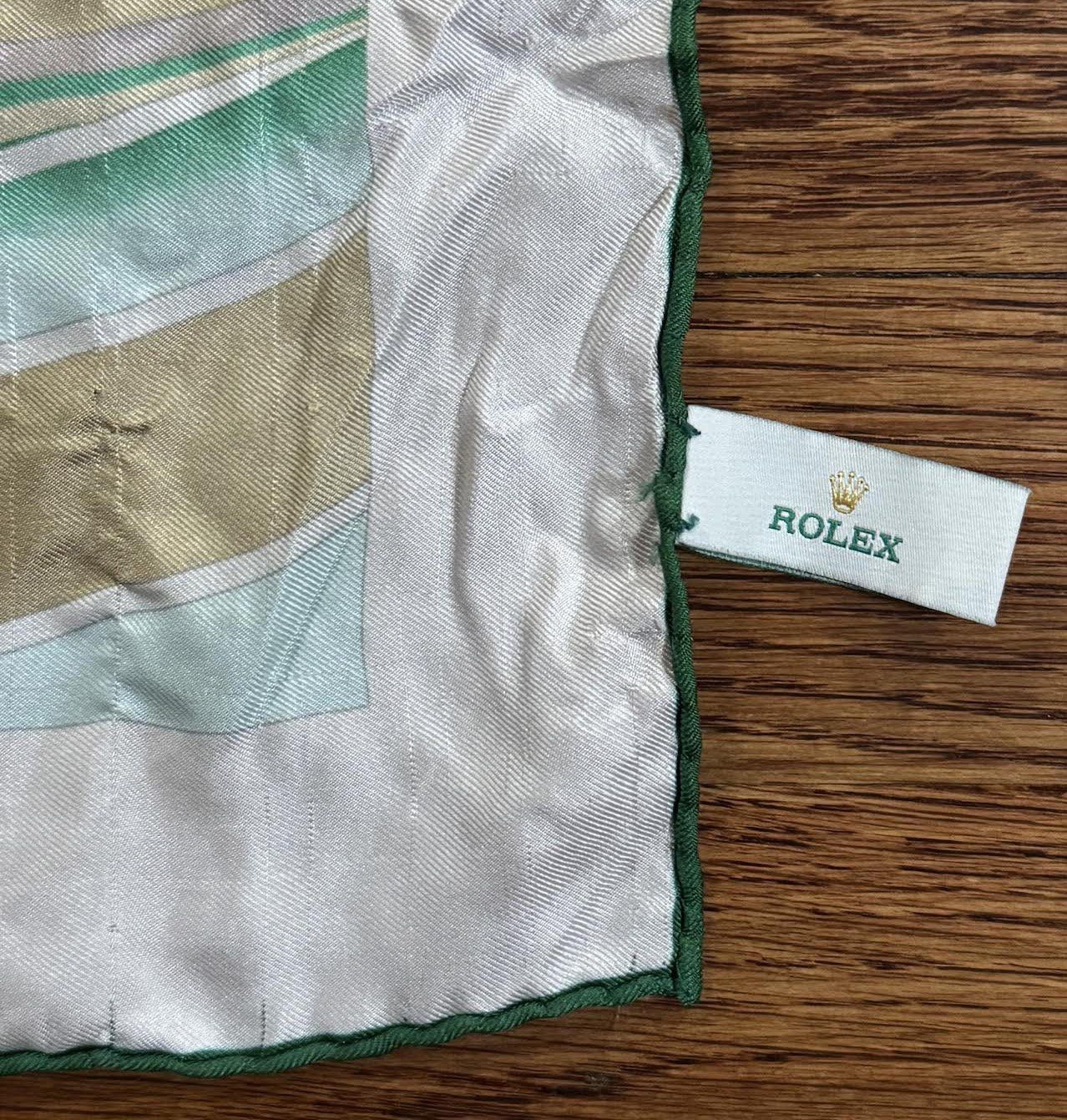 Rolex Rolex Hand Rolled Graphic Silk Scarf Size ONE SIZE - 3 Thumbnail