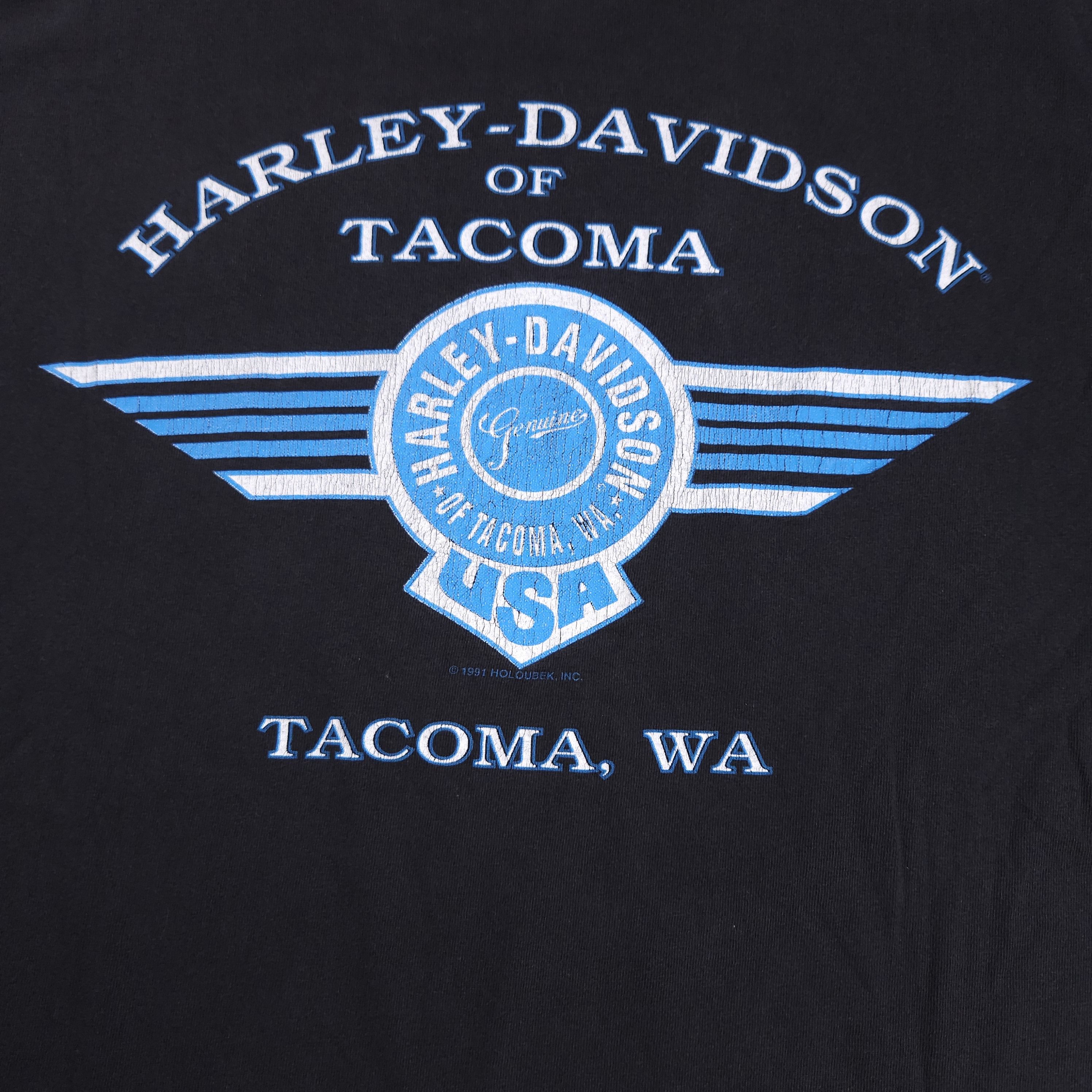 Harley Davidson Vintage 90s Harley Davidson Lightning Emblem Horse WA L Size US L / EU 52-54 / 3 - 4 Thumbnail