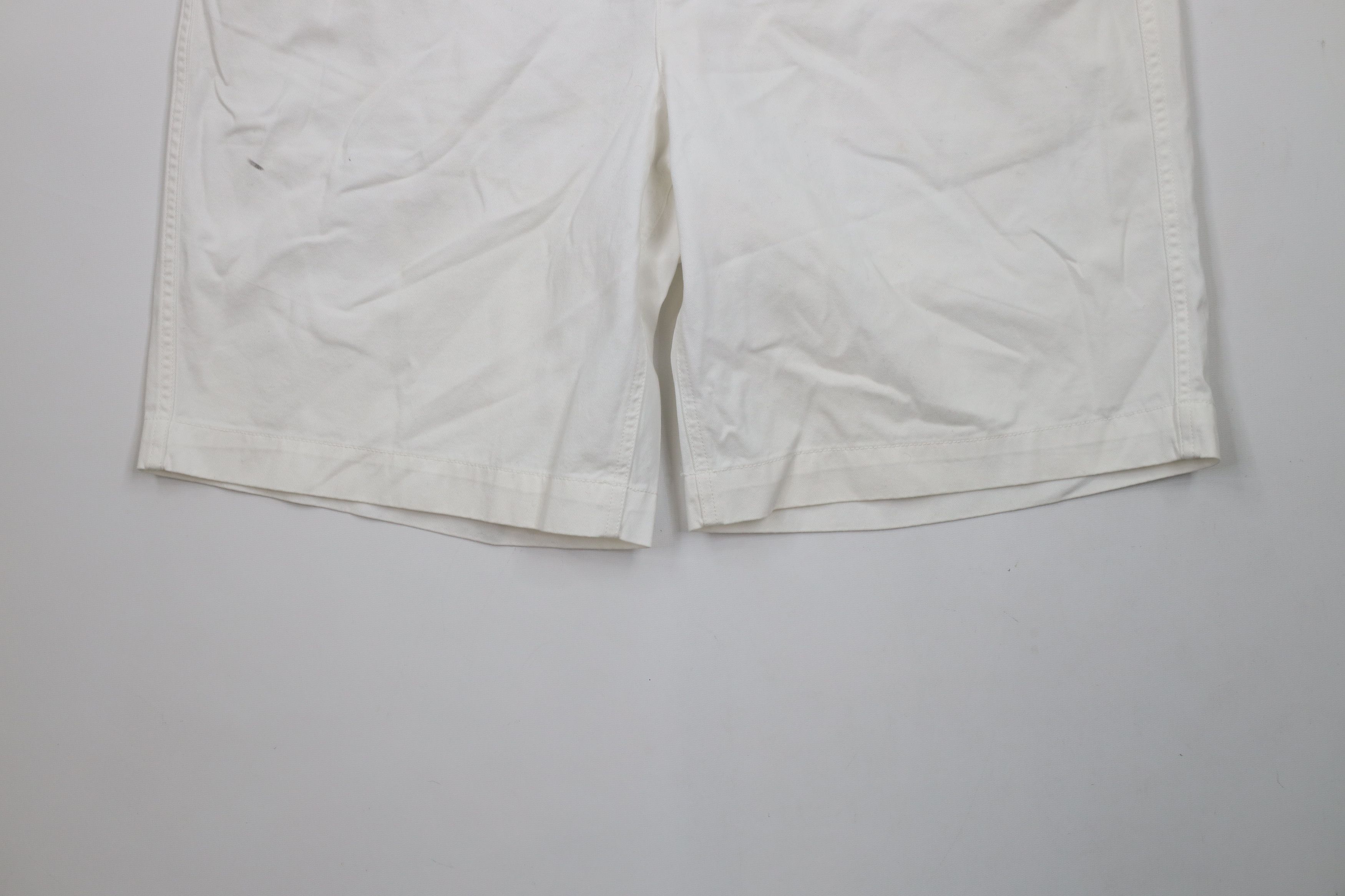Ralph Lauren × Vintage Vintage Ralph Lauren Relaxed Fit Chino Shorts White Cotton Size US 36 / EU 52 - 4 Thumbnail