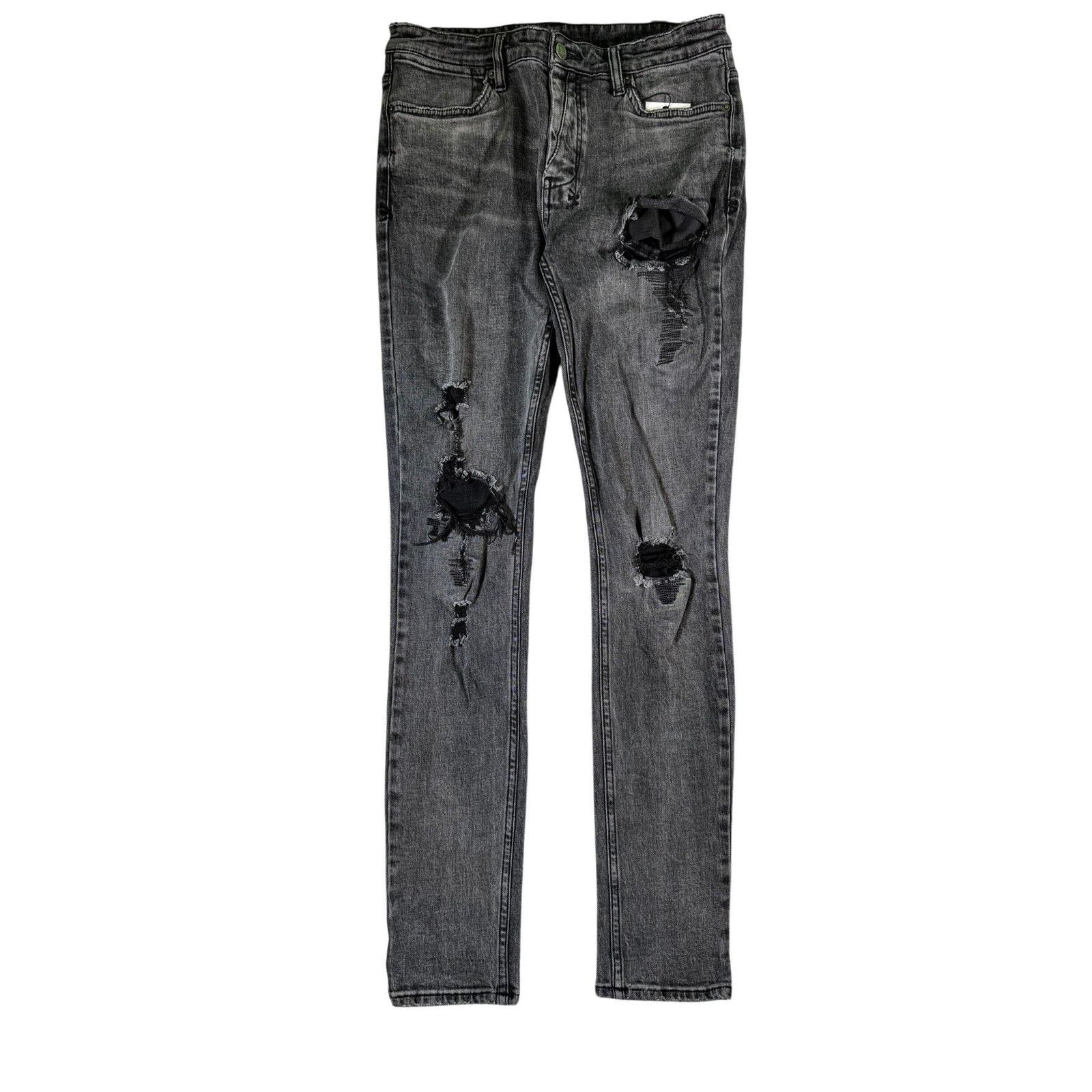 Ksubi Ksubi Ripped Grey Jeans Size US 32 / EU 48 - 1 Thumbnail