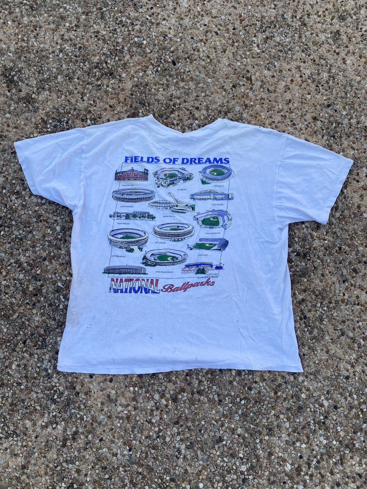 Delta VTG 90s Delta Cotton Baseball T Shirt - Field of Dreams Size US XL / EU 56 / 4 - 2 Thumbnail