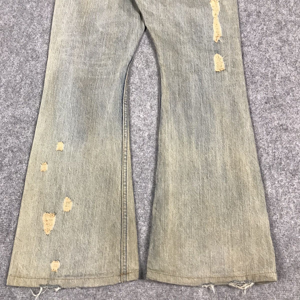 If Six Was Nine FLARE GOA DISTRESSED DENIM BOOT CUT RUSTY DENIM PANTS Size US 30 / EU 46 - 11 Thumbnail