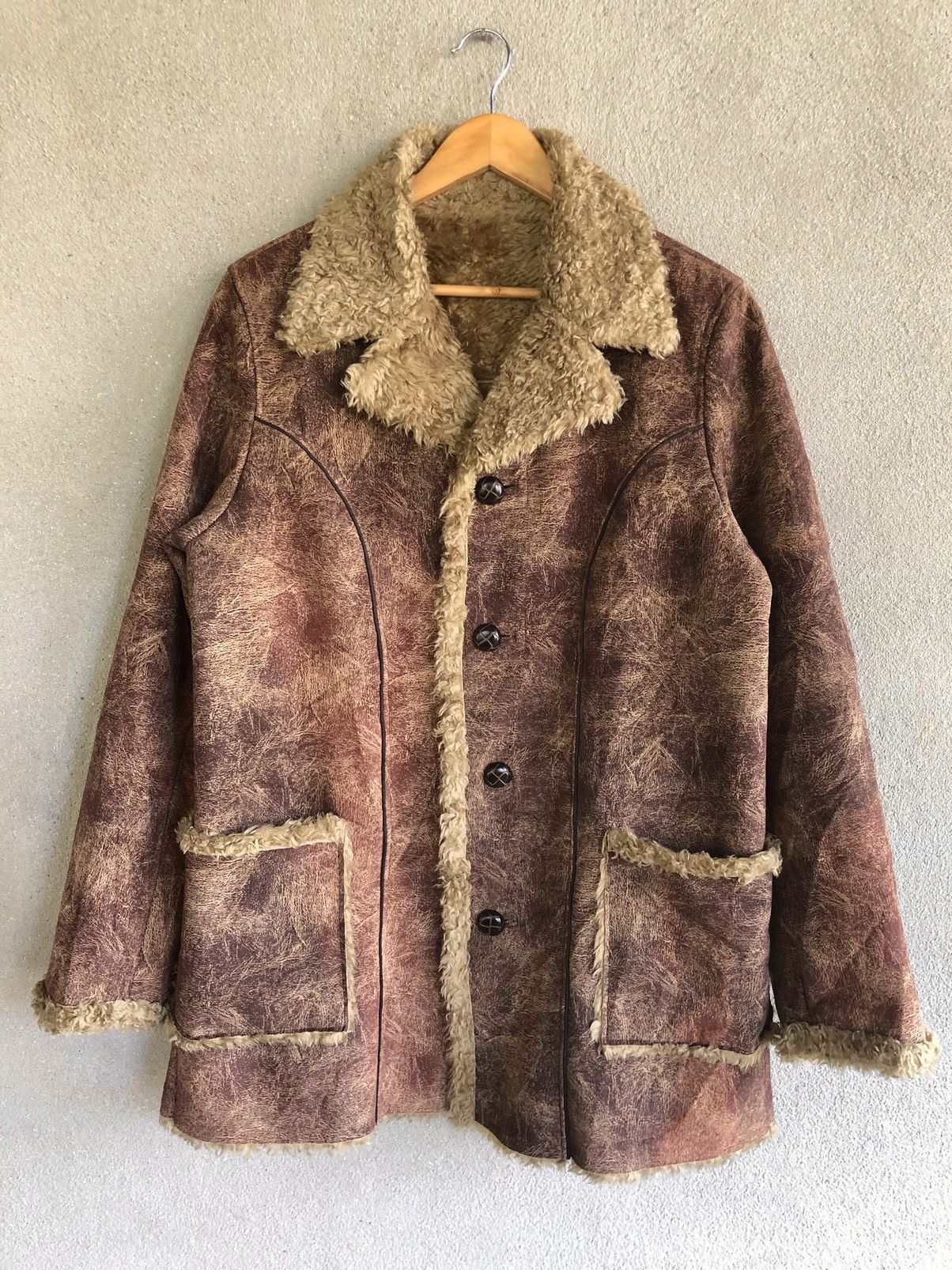 291295=Homme Vintage 291295 Homme fur shearling jacket Size US M / EU 48-50 / 2 - 1 Thumbnail