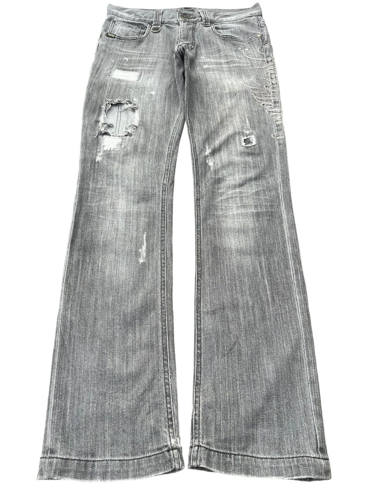 Indian Motorcycle × Norton Vintage Y2K Made in Usa Norton Motorcycle Distressed Jeans Size US 31 - 1 Thumbnail