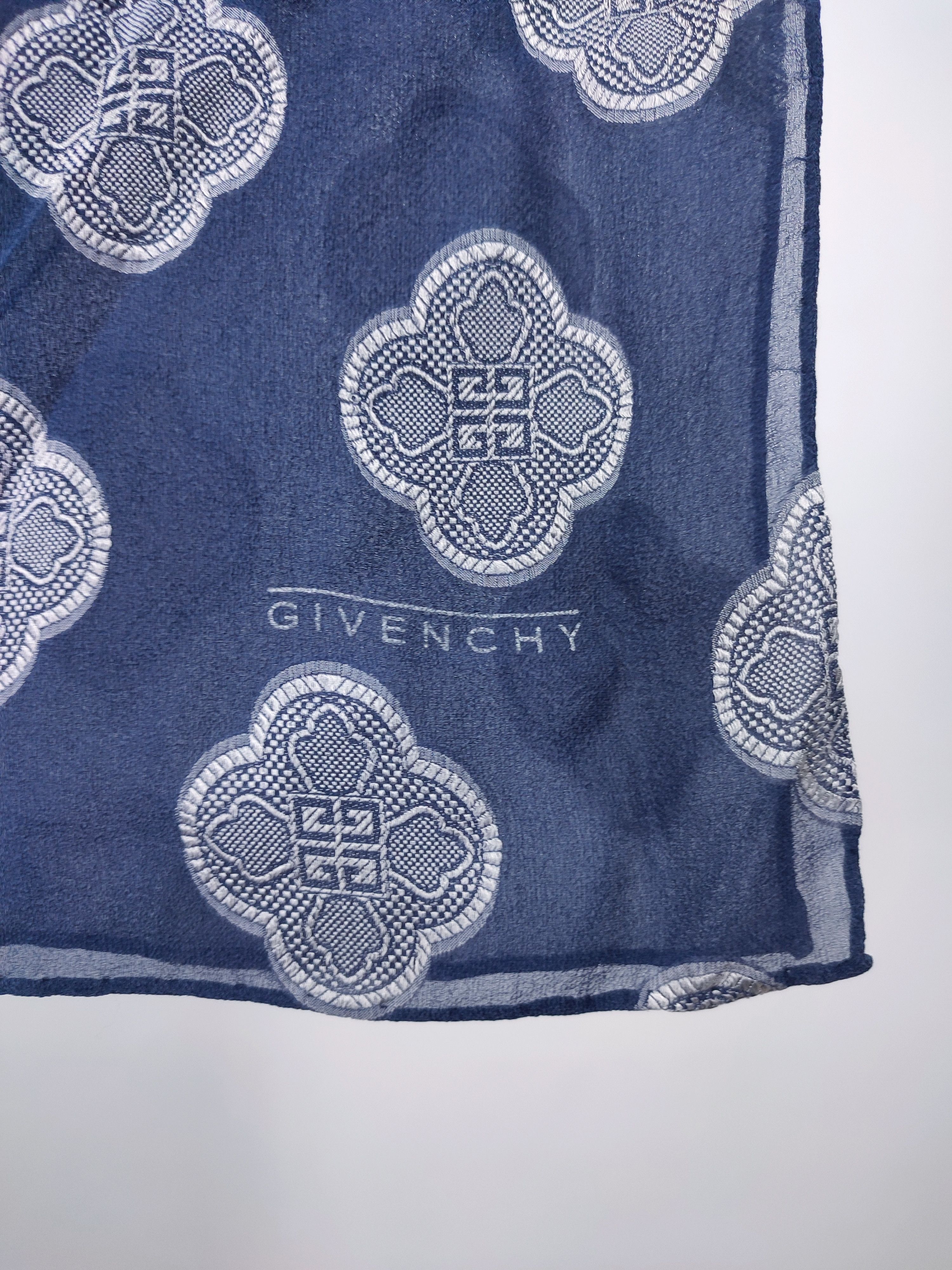 Givenchy Givenchy Logo 4G Monogram Silk Scarf Size ONE SIZE - 1 Thumbnail