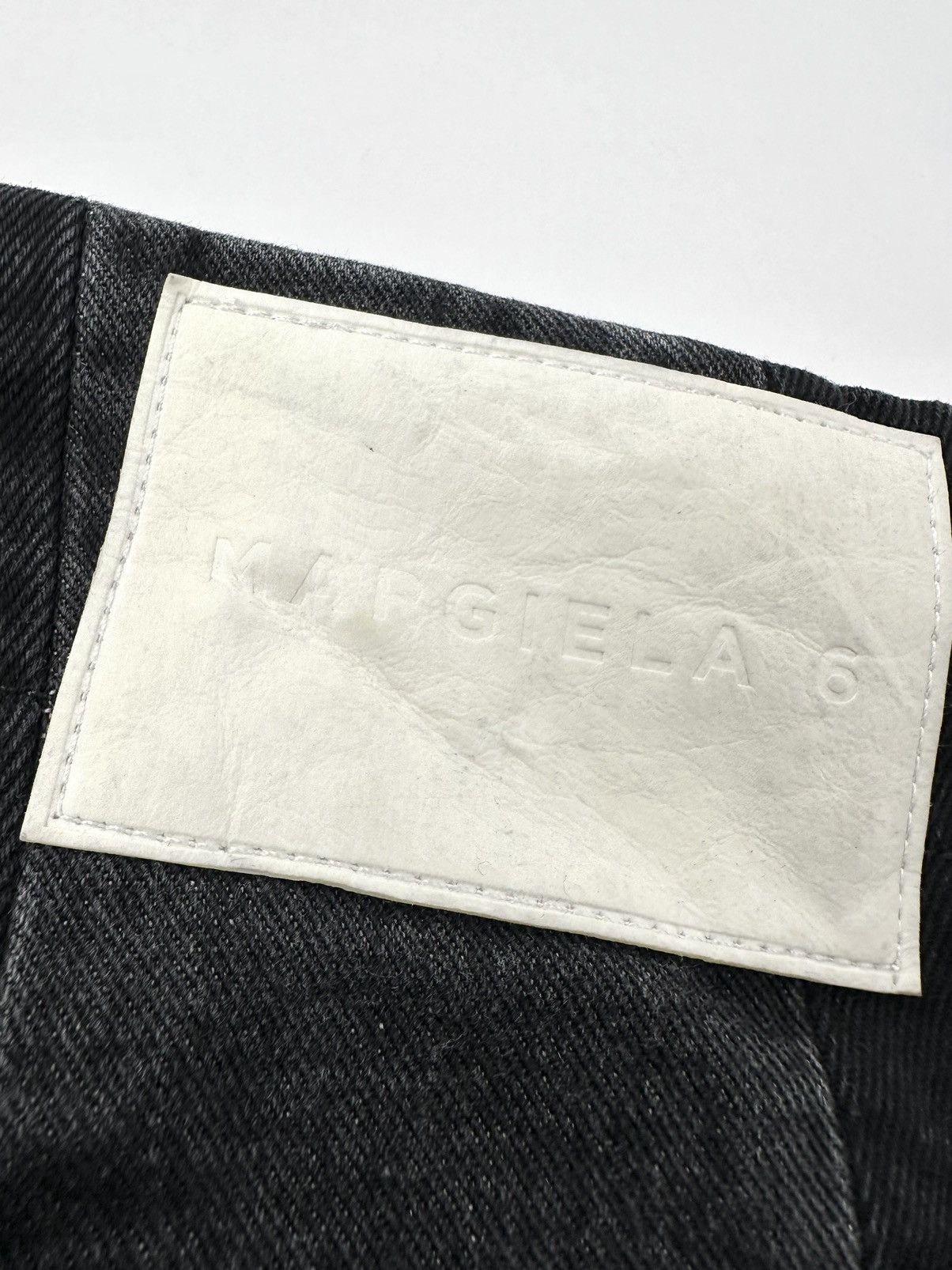 Maison Margiela Maison Margiela MM6 High waisted Button Fly Two-tone Denim Size 27" / US 4 / IT 40 - 10 Thumbnail
