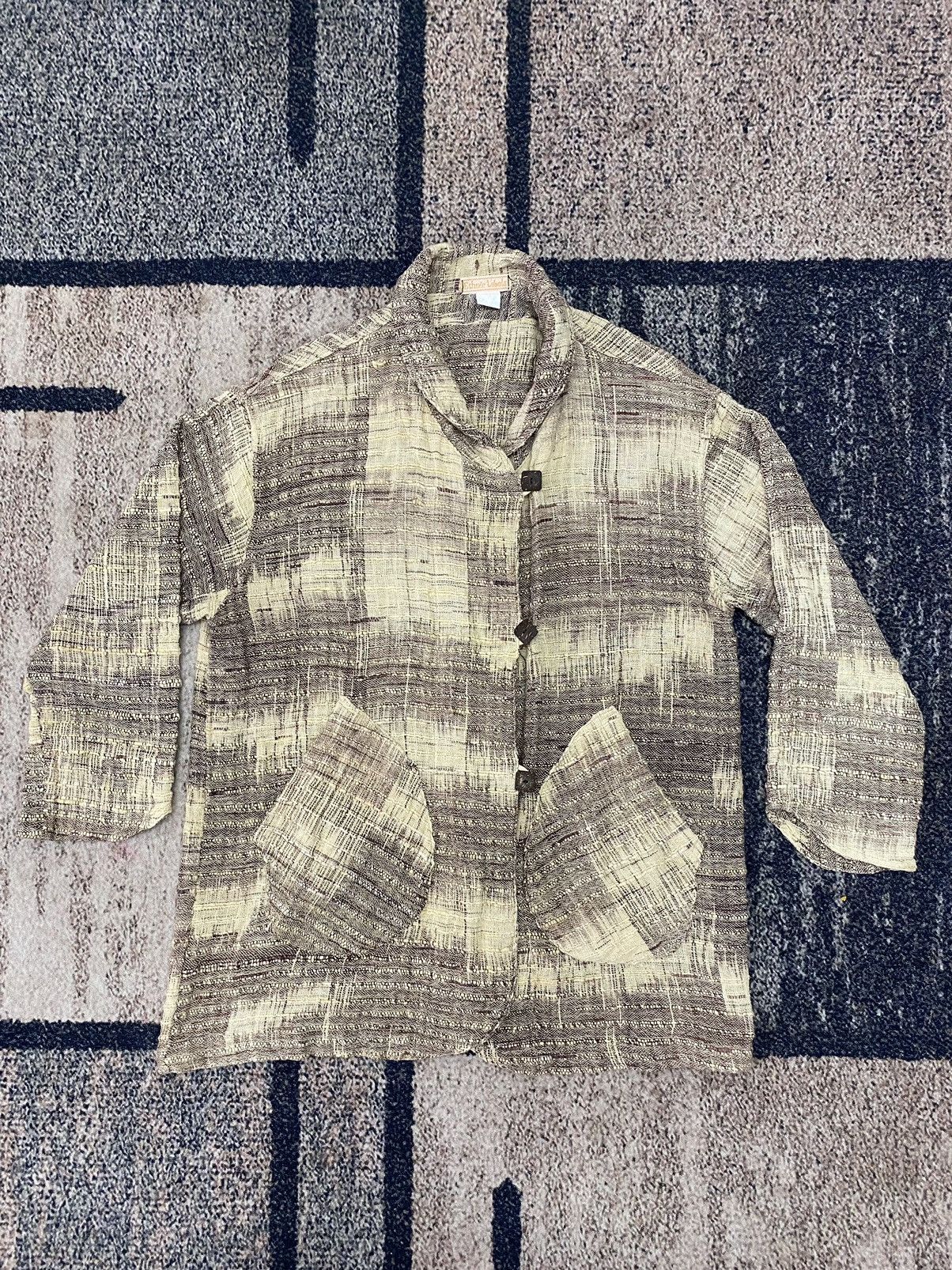 If Six Was Nine × Le Grande Bleu (L.G.B.) Vtg Ethnie Label kapital style Classic Jacket Size US L / EU 52-54 / 3 - 10 Thumbnail