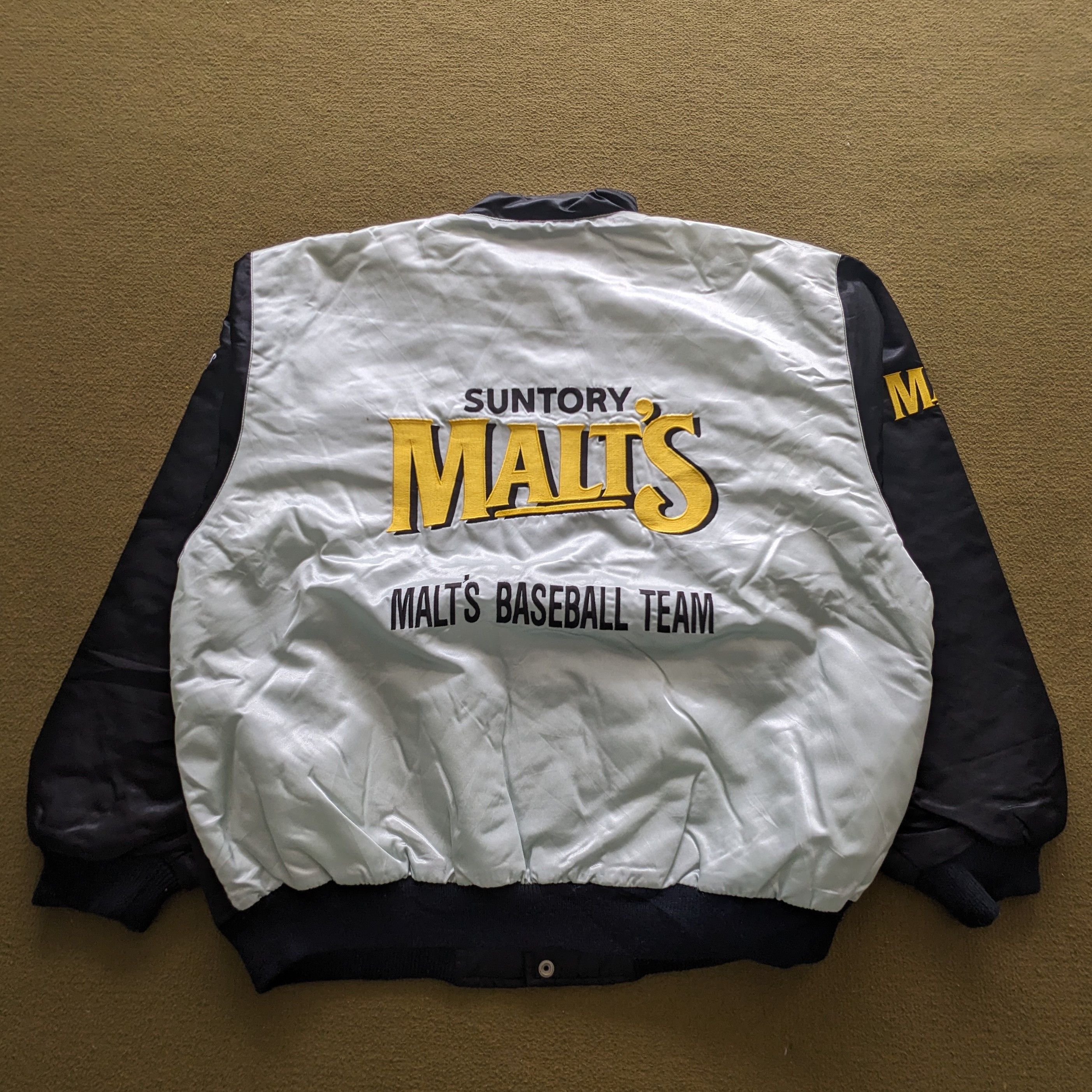 Vintage Vintage Suntory MALT'S Baseball Team MLB Bomber Jacket Size US XL / EU 56 / 4 - 1 Thumbnail