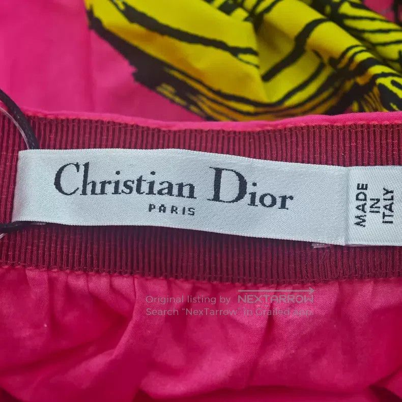 Dior Dior Rose-red holiday-style skirt Size 42" / US 20 - 5 Thumbnail