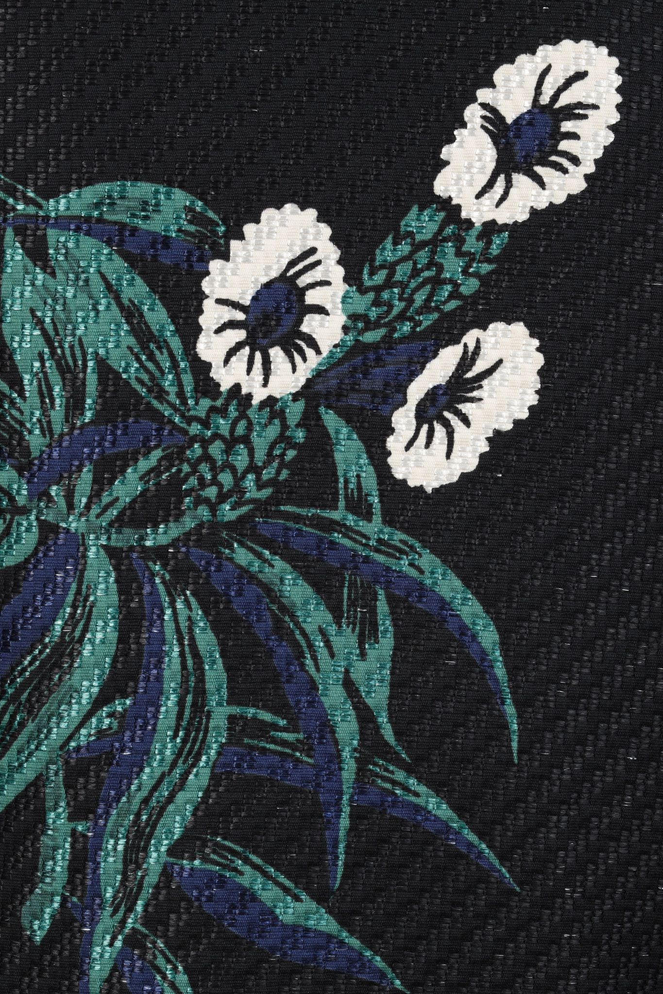 Marni Marni Resort 2015 Black Floral Graphic Knit Bomber Jacket Size XS / US 0-2 / IT 36-38 - 7 Thumbnail