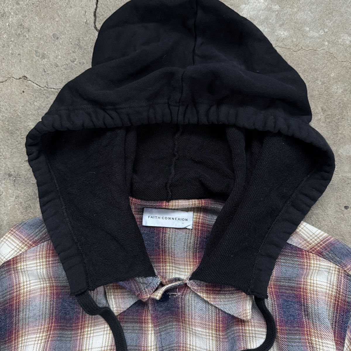 Faith Connexion Faith Connexion Check Hooded Shirt Size US M / EU 48-50 / 2 - 4 Thumbnail