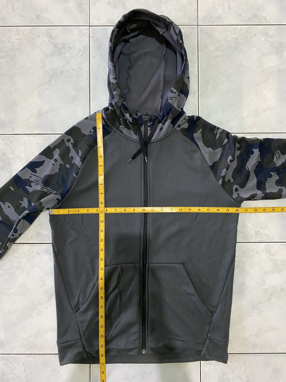 Nike Nike Dri-Fit Hoodie Zip Camo Sleeve Raglan Urban Style Size US M / EU 48-50 / 2 - 16 Thumbnail