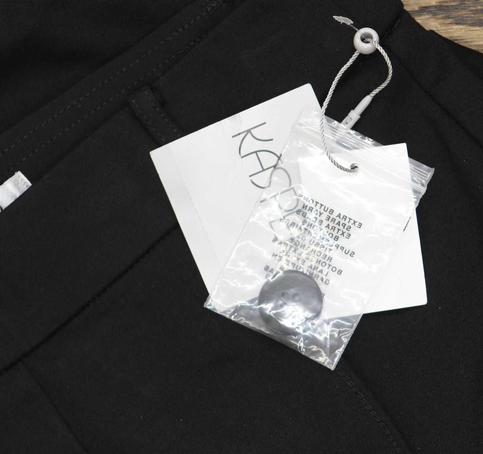 Other Kasper Mid Rise Straight Leg Knit Pants 10915413 Black Xs Size 26" / US 2 / IT 38 - 3 Thumbnail