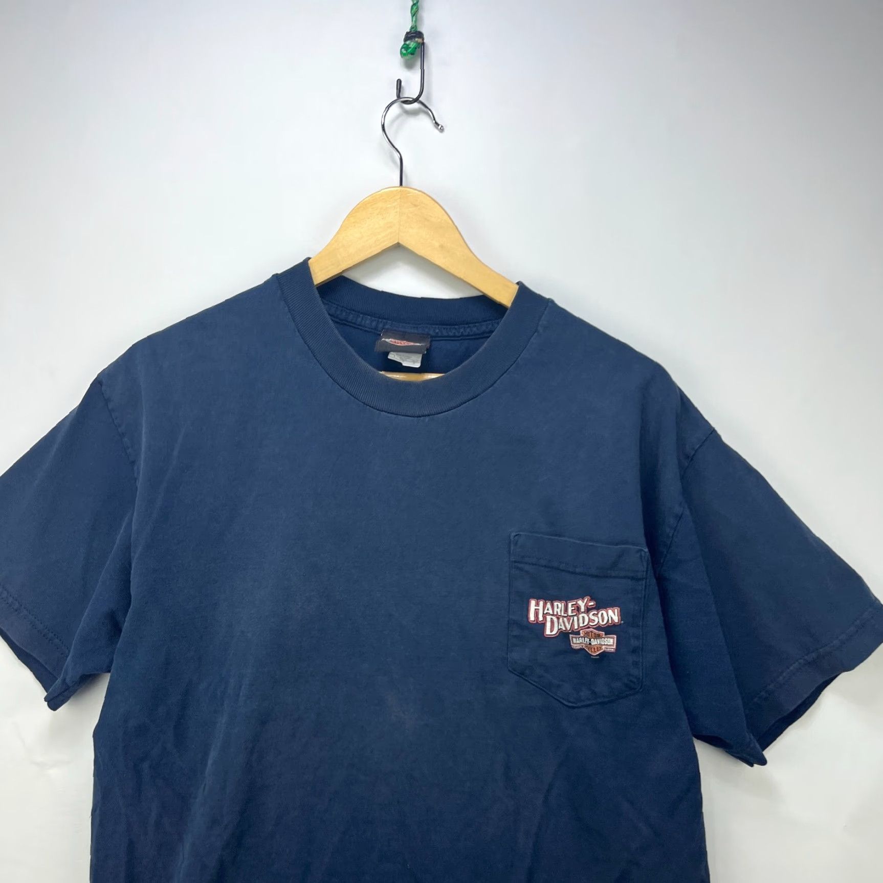 Harley Davidson VINTAGE Harley-Davidson T-Shirt Black L Mens Shirt 90s Akron Ohio Vintage Size US L / EU 52-54 / 3 - 5 Thumbnail