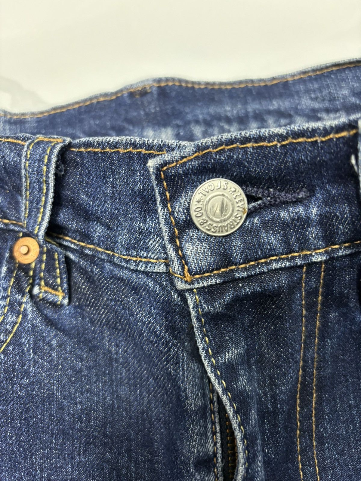 Levi's 🔥LEVIS 502 BIG E Y2K BLUE DISTRESSED DENIM JEANS Size US 29 - 8 Thumbnail