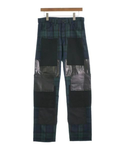 Comme des Garcons Homme Plus Cropped Pants Check Pattern Patches Zipper Wool Multicolor Size US 32 / EU 48 - 1 Thumbnail