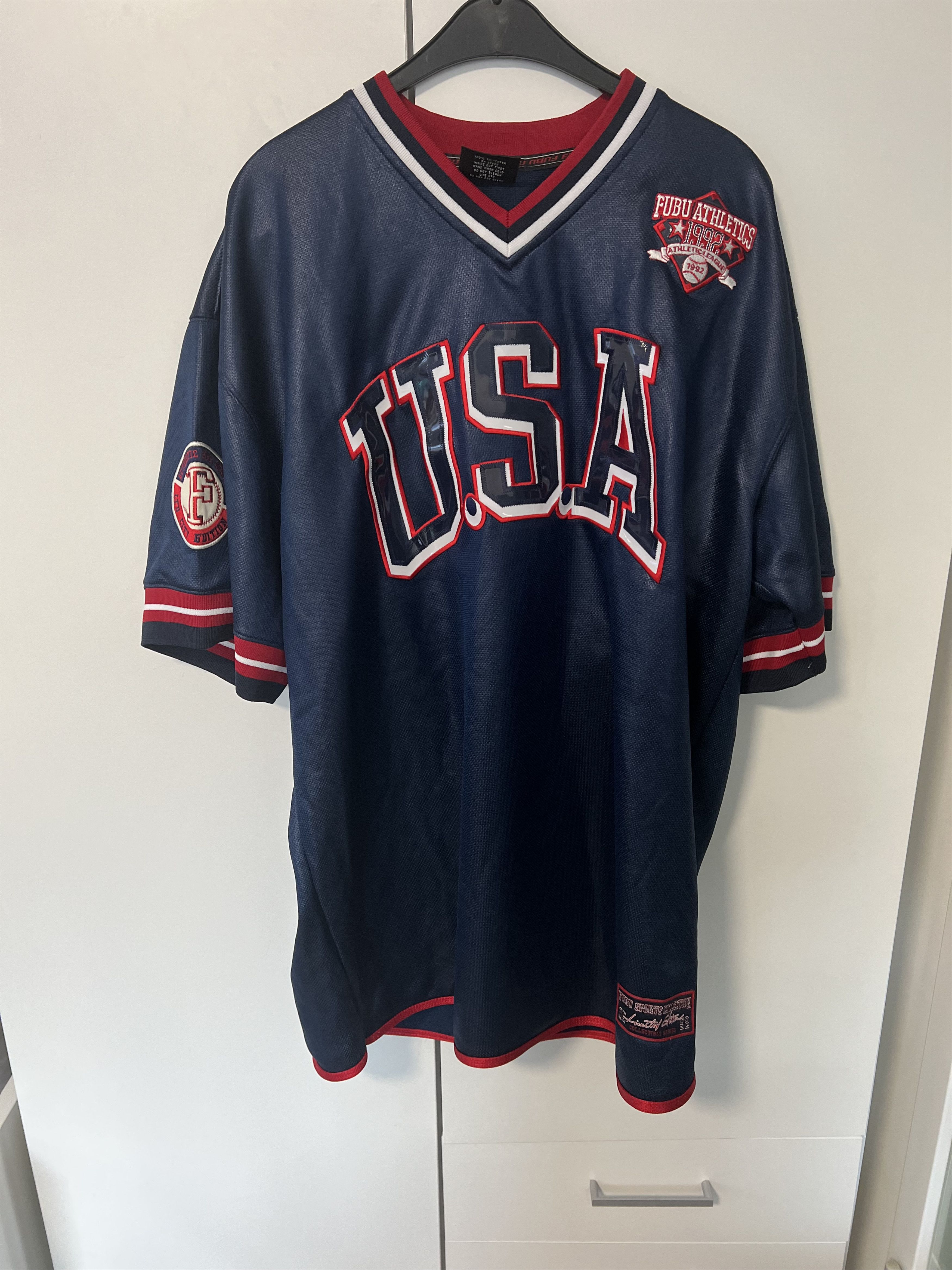 Fubu Vintage FUBU USA Jersey SIZE 1X (XXL) Size US XXL / EU 58 / 5 - 10 Thumbnail