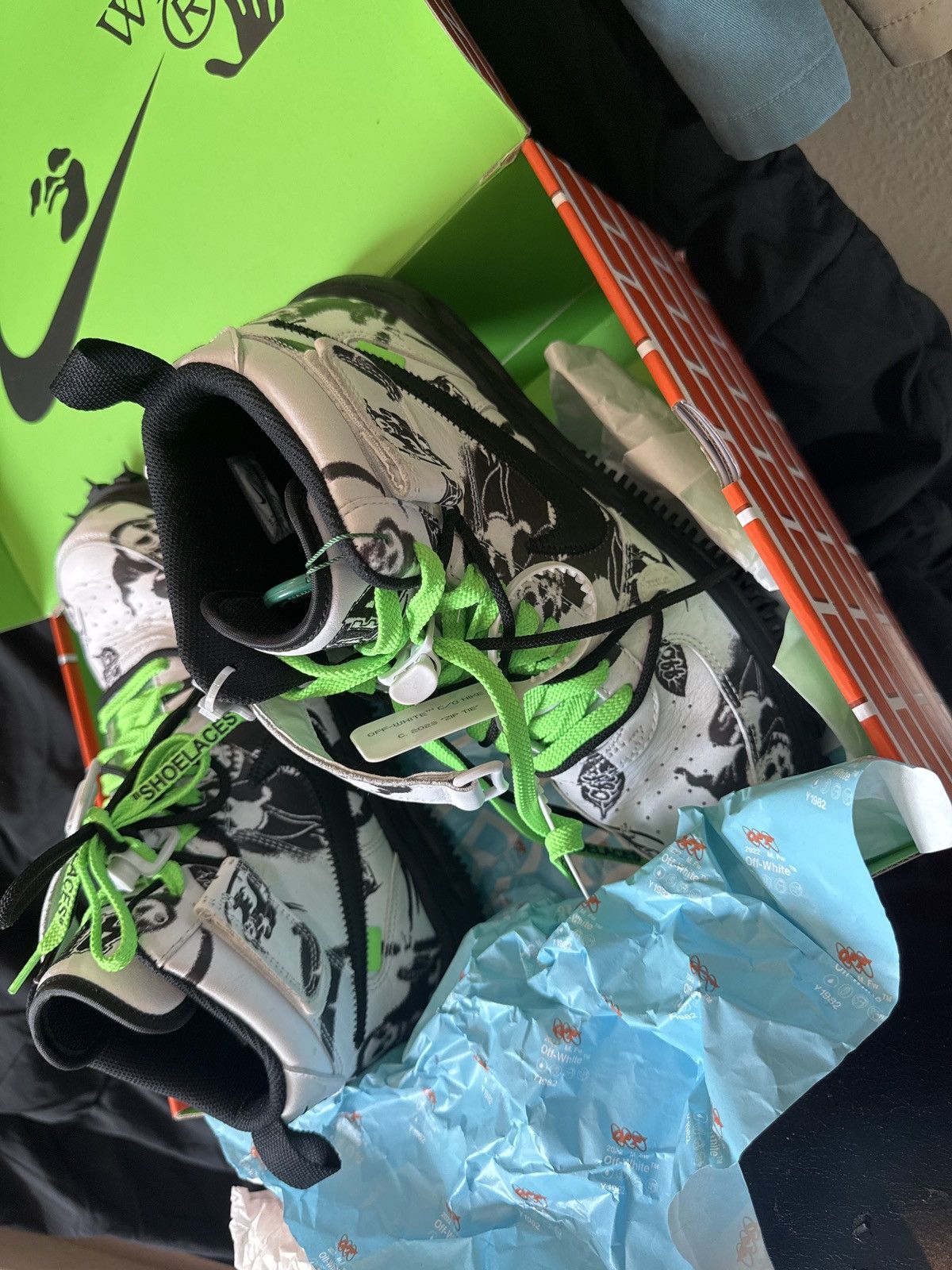 Nike × Off-White Air Force 1 mid SP LTHR grim reaper Size US 11.5 / EU 44-45 - 2 Thumbnail