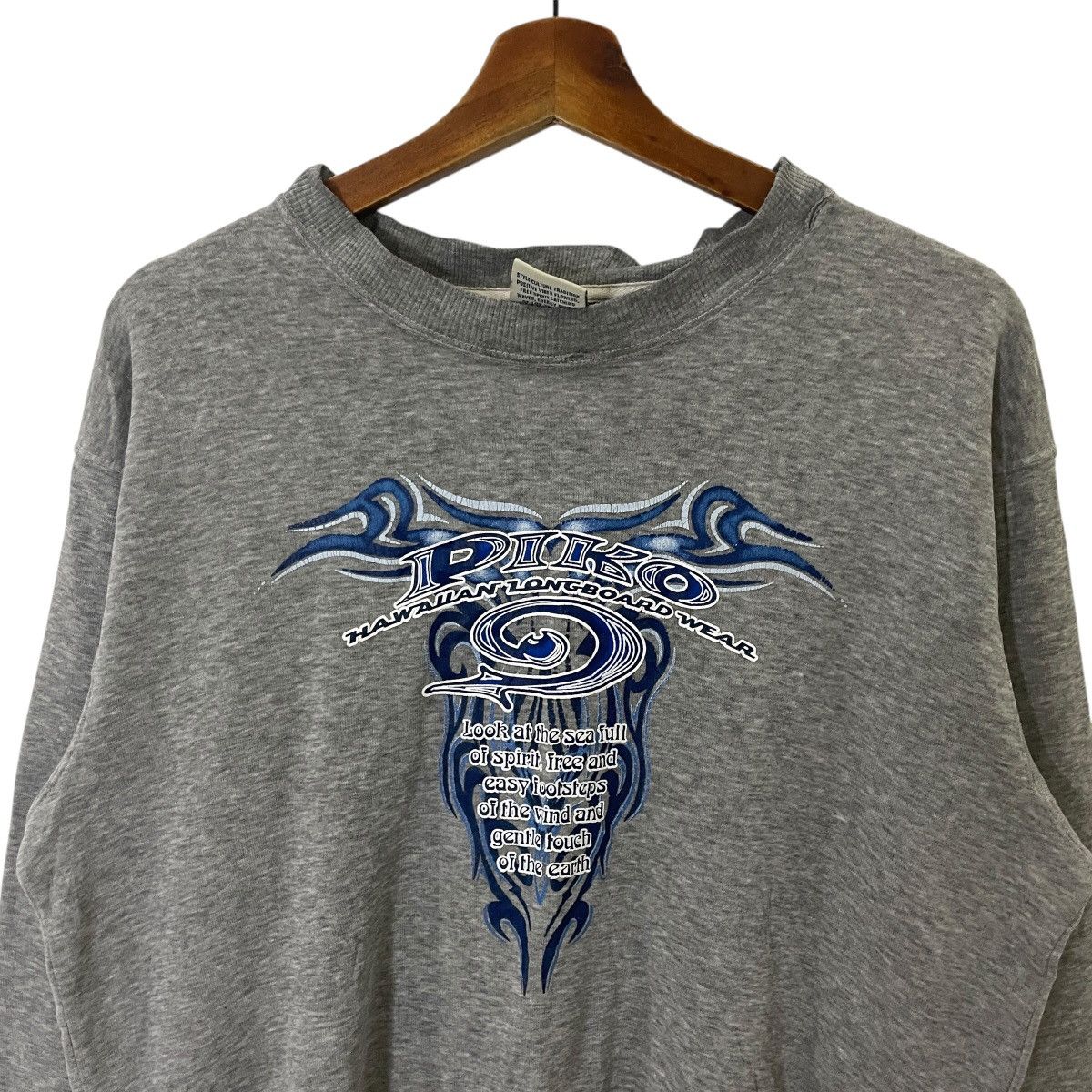 Japanese Brand × Vintage Vintage Piko Distressed Sweatshirt Size US M / EU 48-50 / 2 - 2 Thumbnail