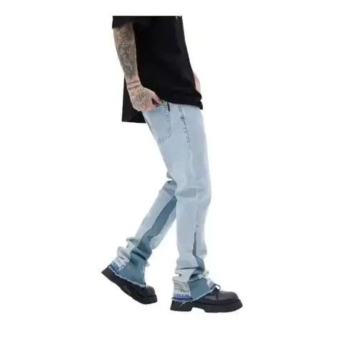 Japanese Brand Flared Blue Denim Jeans Size US 32 / EU 48 - 3 Thumbnail