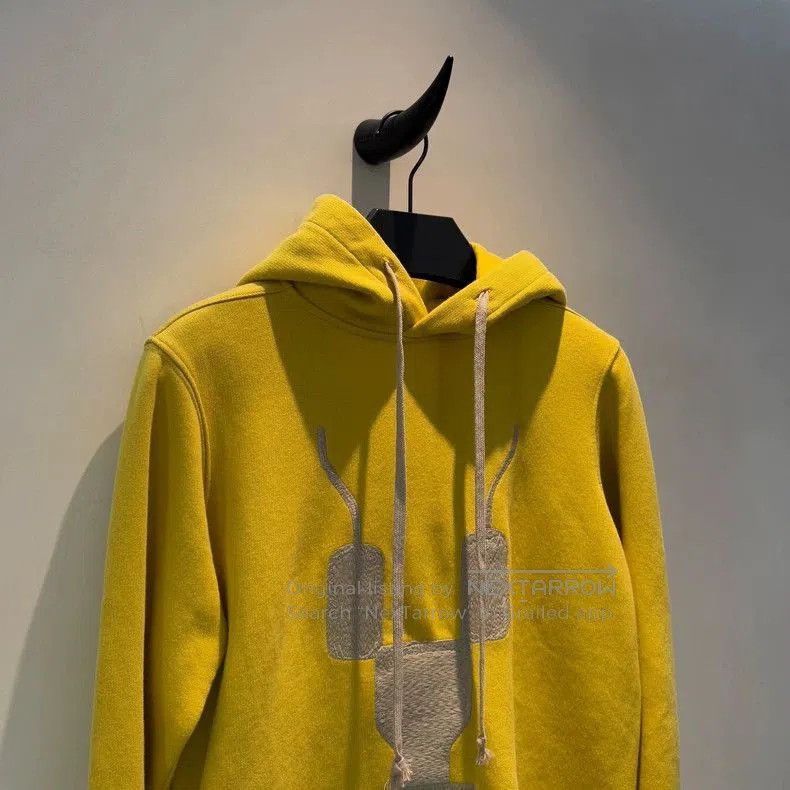 Rick Owens Rick Owens Lemon Yellow Embroidered Sweatshirt. Size US M / EU 48-50 / 2 - 2 Thumbnail