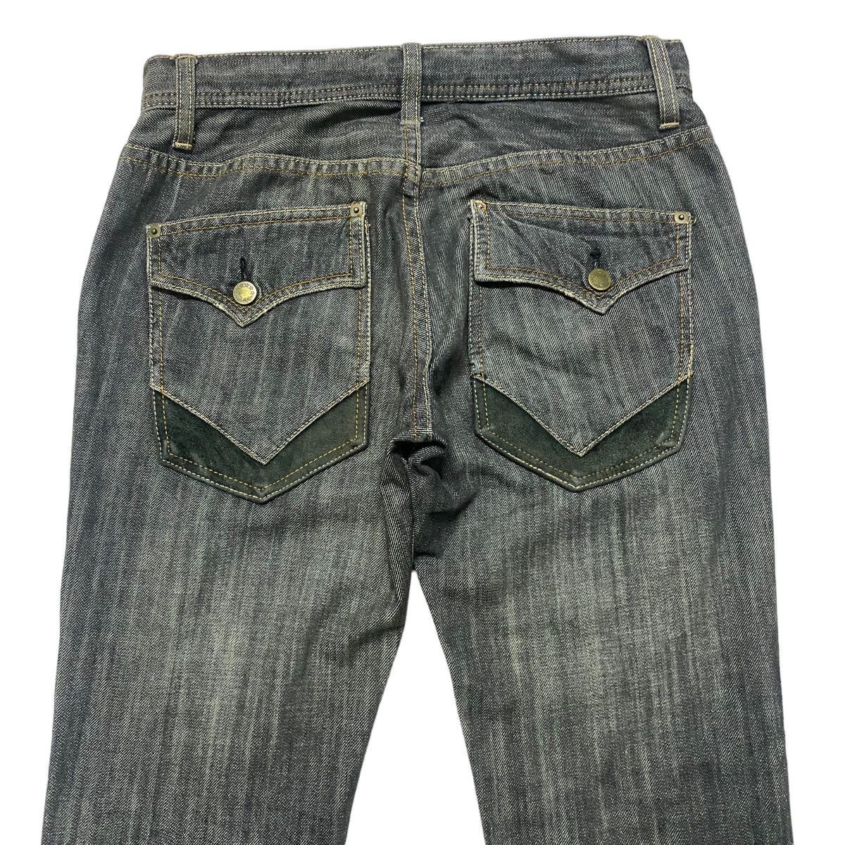 Michel Klein MK Michel Klein Homme Denim Flare Double knee Jeans Size US 30 / EU 46 - 11 Thumbnail