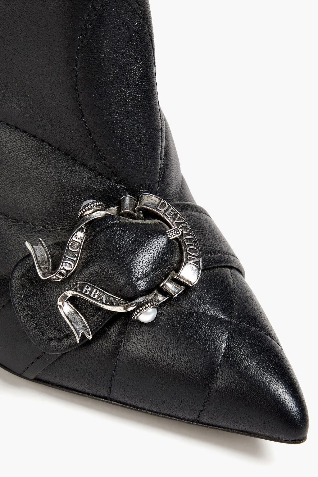 Dolce & Gabbana o1y0825 Leather Ankle Boots in Black Size US 5.5 / IT 35.5 - 2 Thumbnail