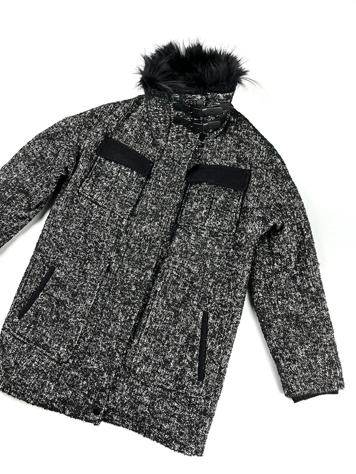 Gerard Darel Gerard Darel tweed coat jacket fur trim collar Size M / US 6-8 / IT 42-44 - 7 Thumbnail