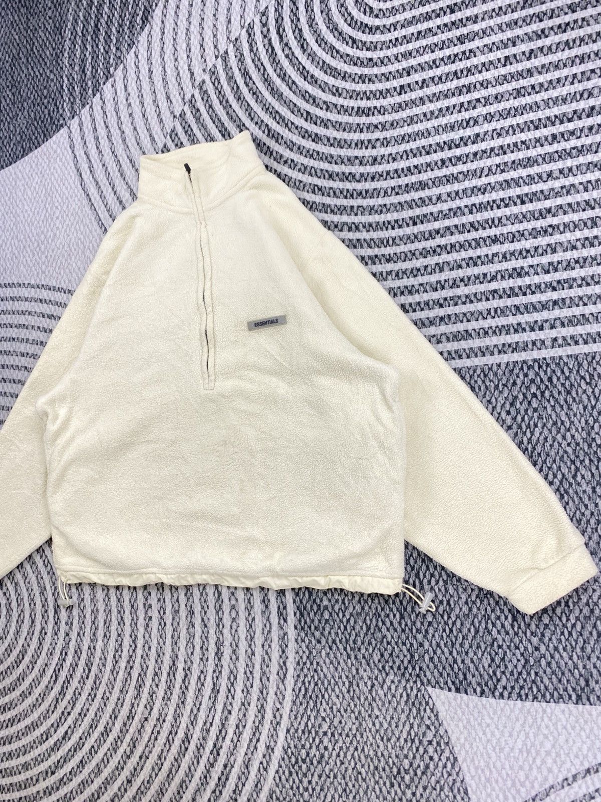 Essentials 🔥Essentials Fear Of God Half Zipper Fleece Baggy Sweatshirt Size US L / EU 52-54 / 3 - 4 Thumbnail